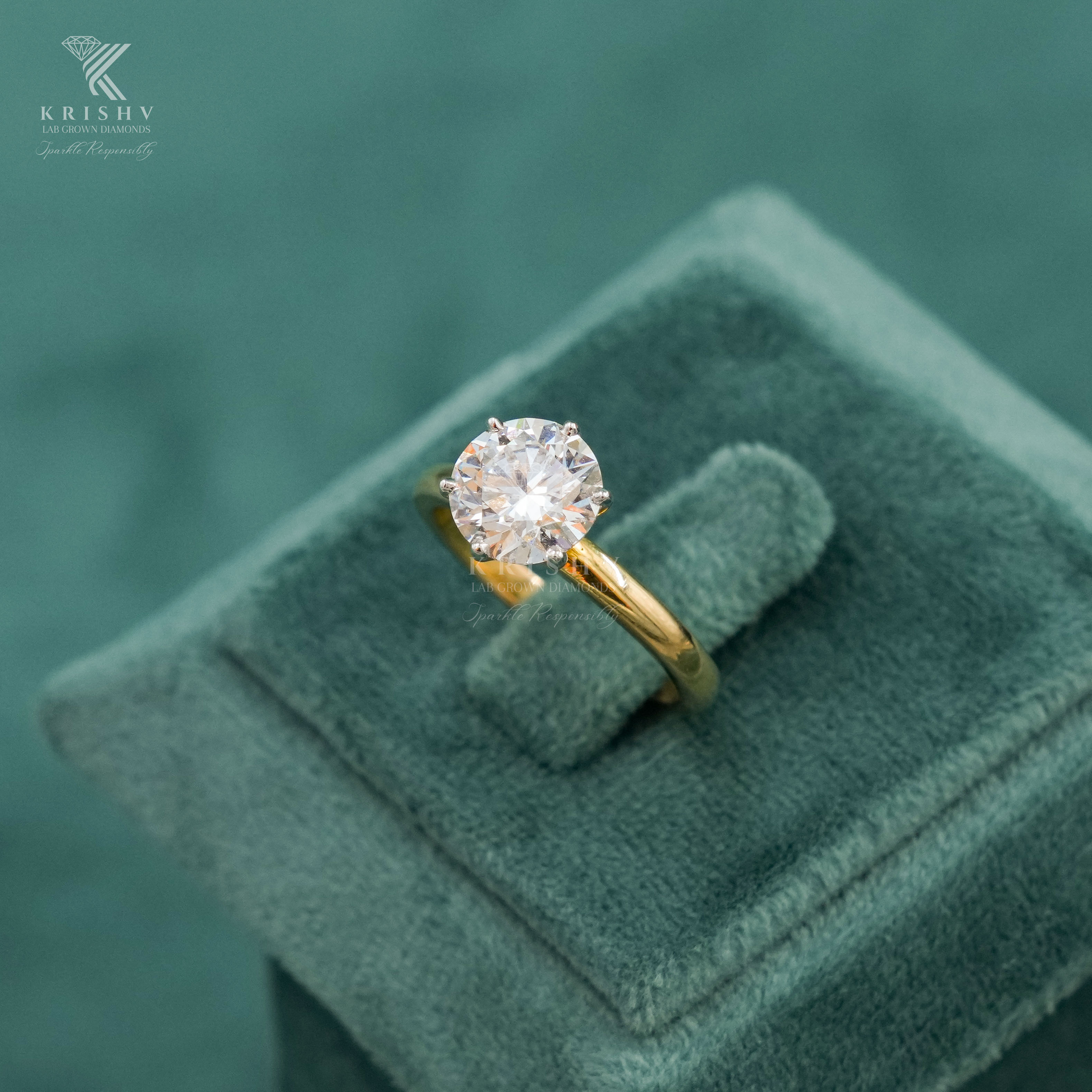 Krishv Lab Grown Diamonds - Diamond Ring