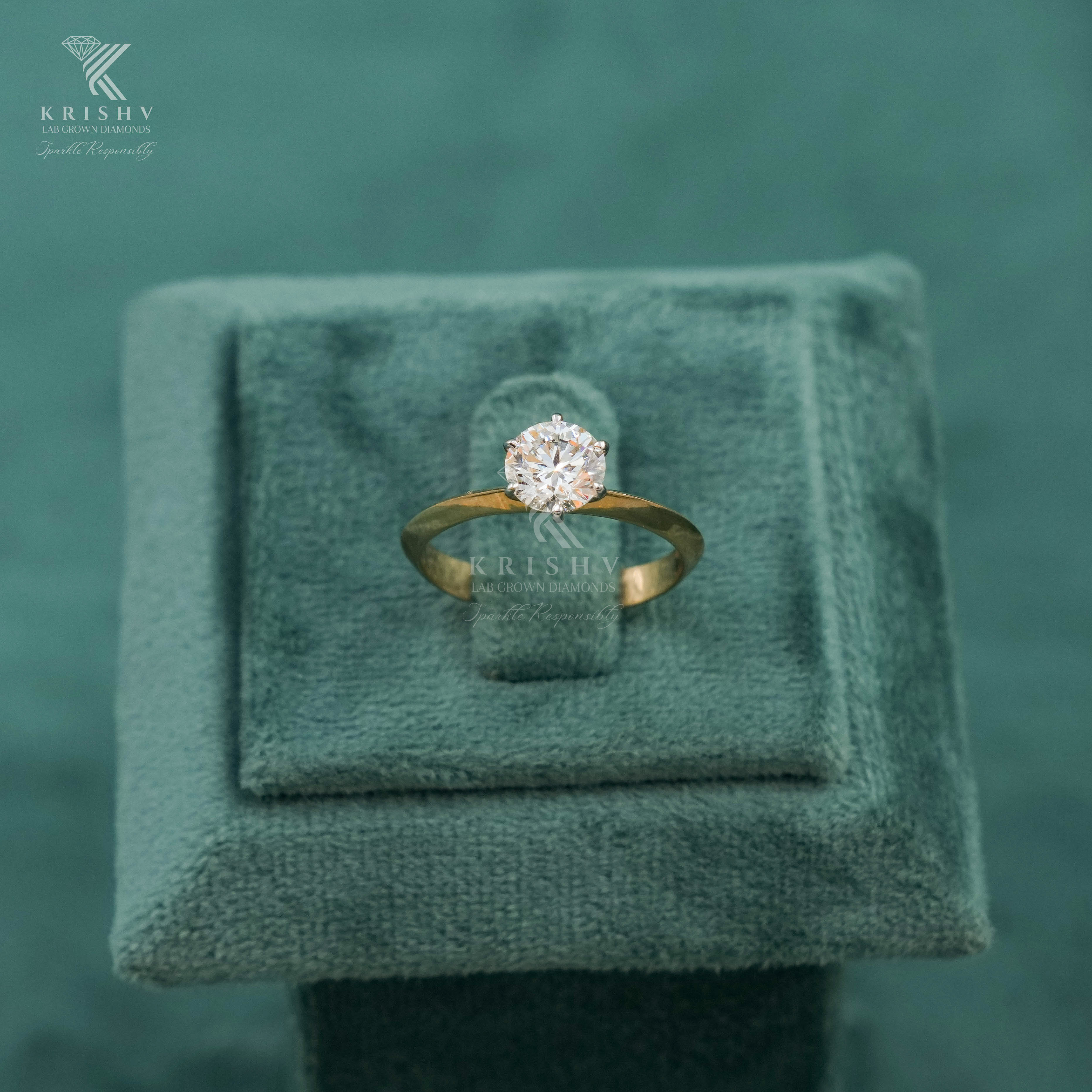 Krishv Lab Grown Diamonds - Diamond Ring