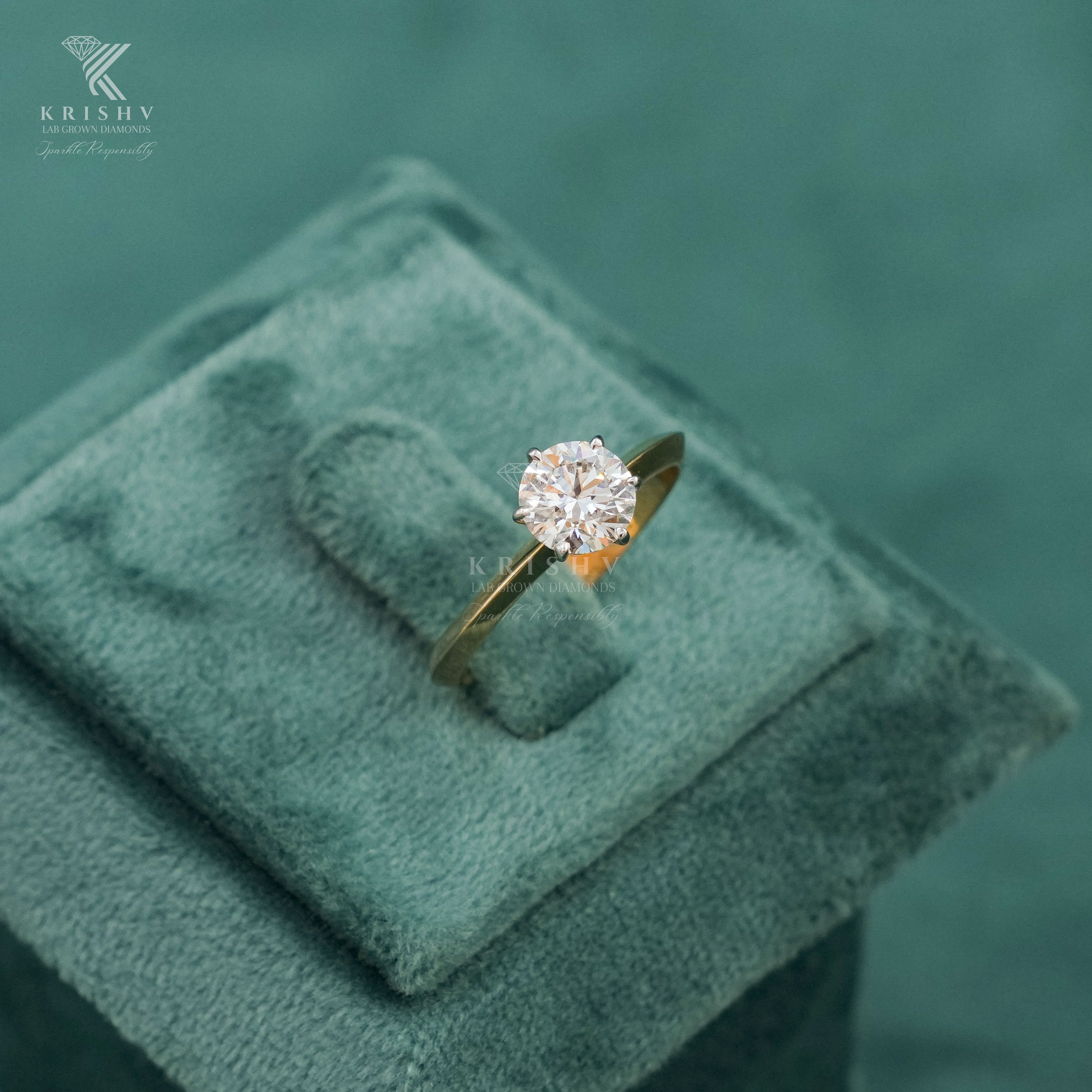 Krishv Lab Grown Diamonds - Diamond Ring