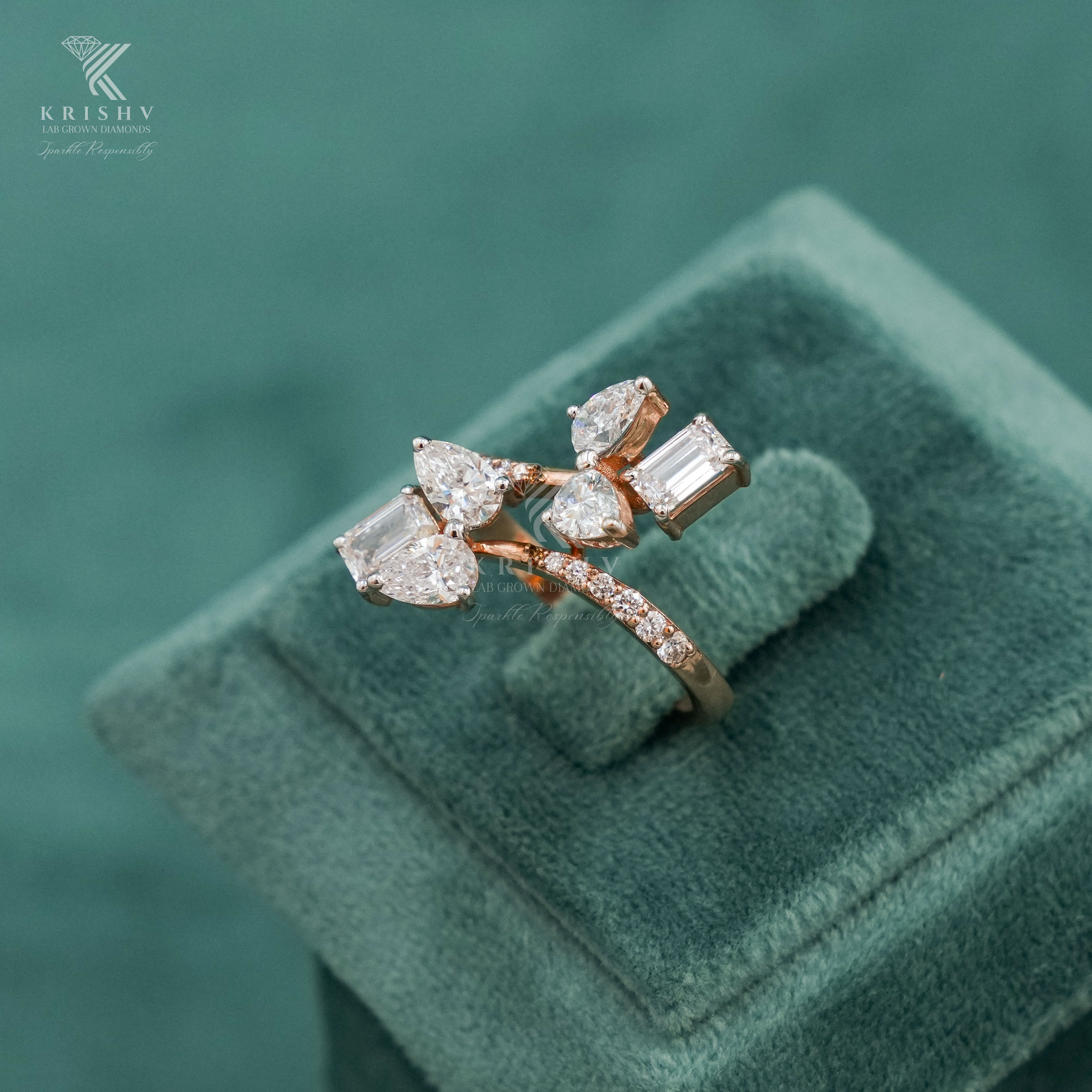 Krishv Lab Grown Diamonds - Diamond Ring