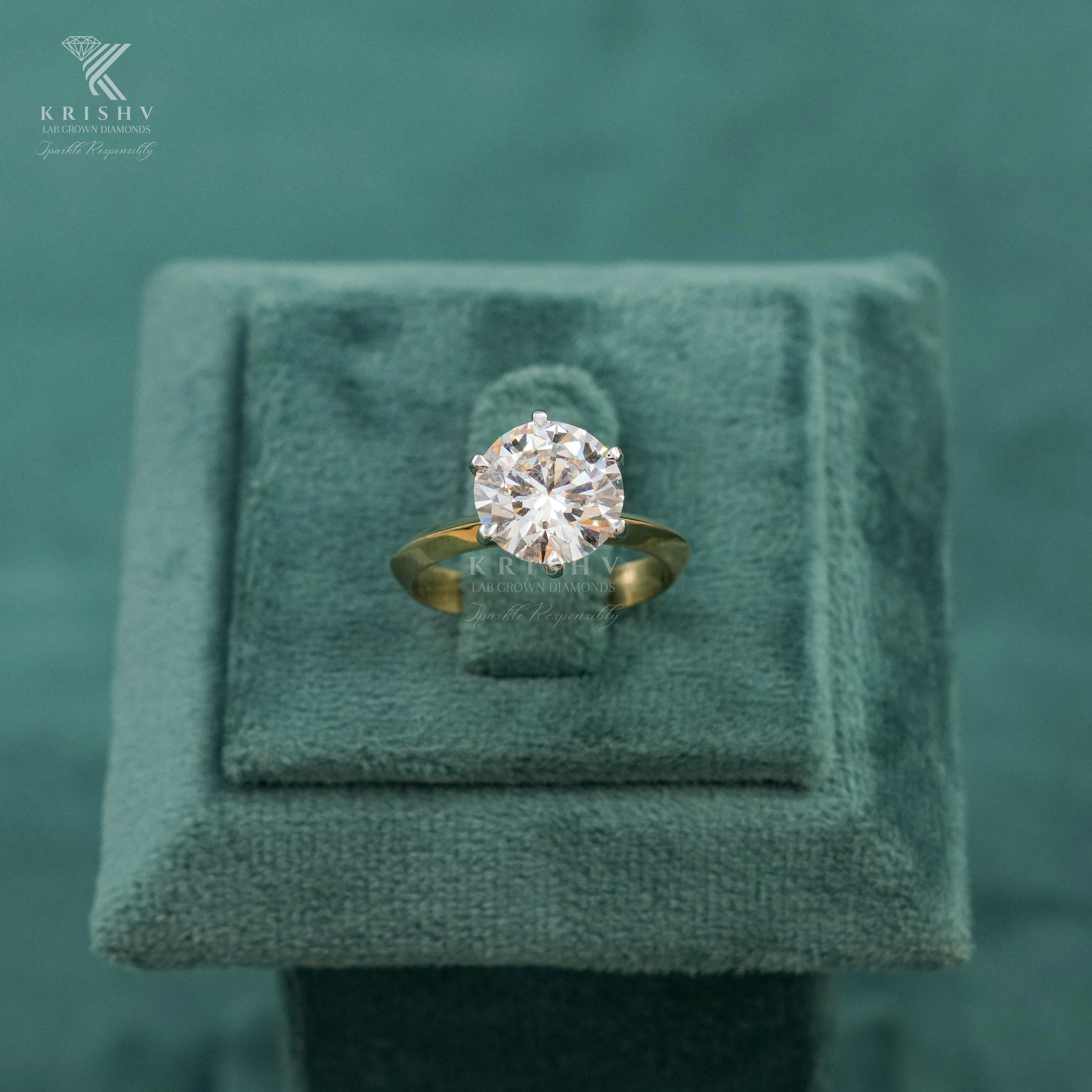 Krishv Lab Grown Diamonds - Diamond Ring