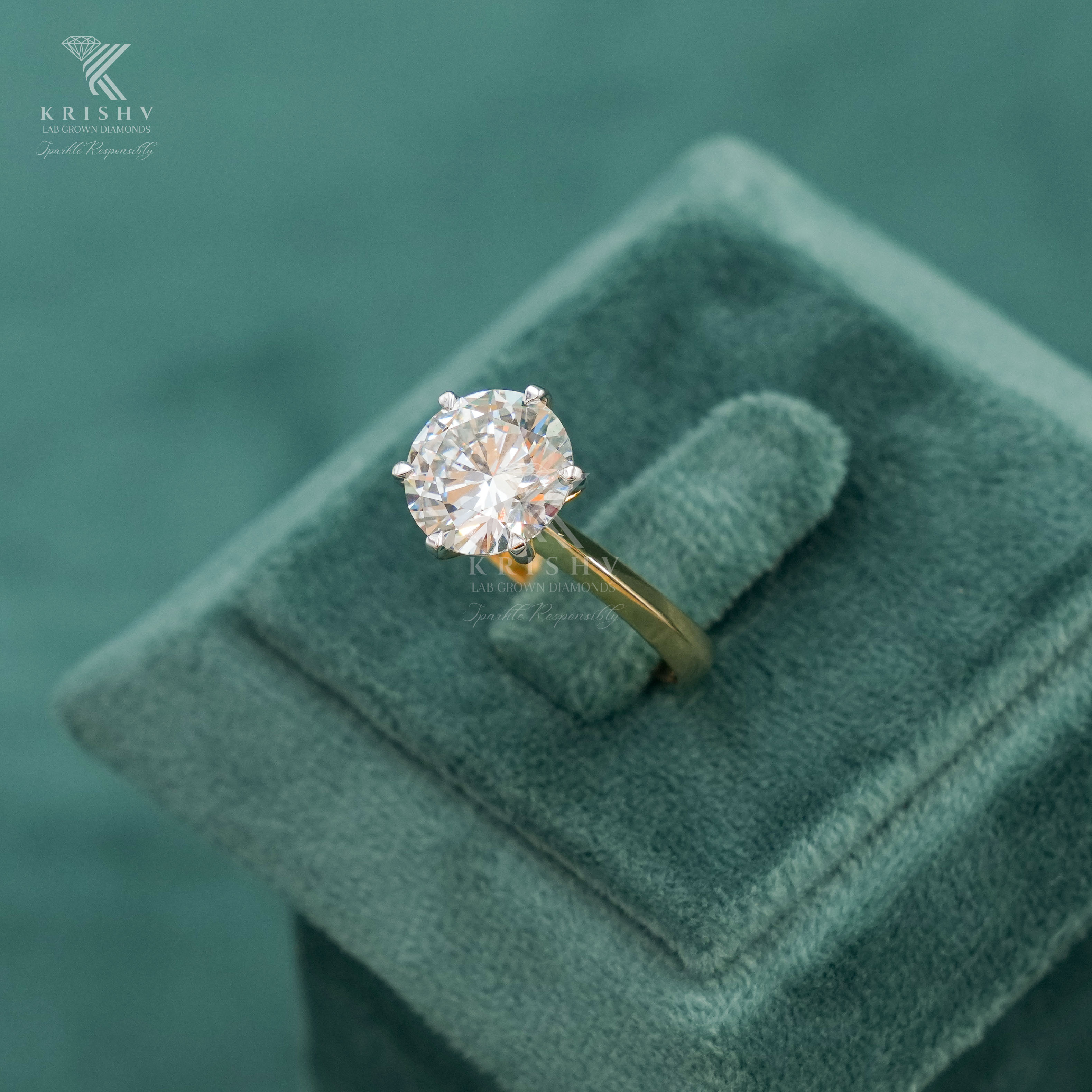 Krishv Lab Grown Diamonds - Diamond Ring