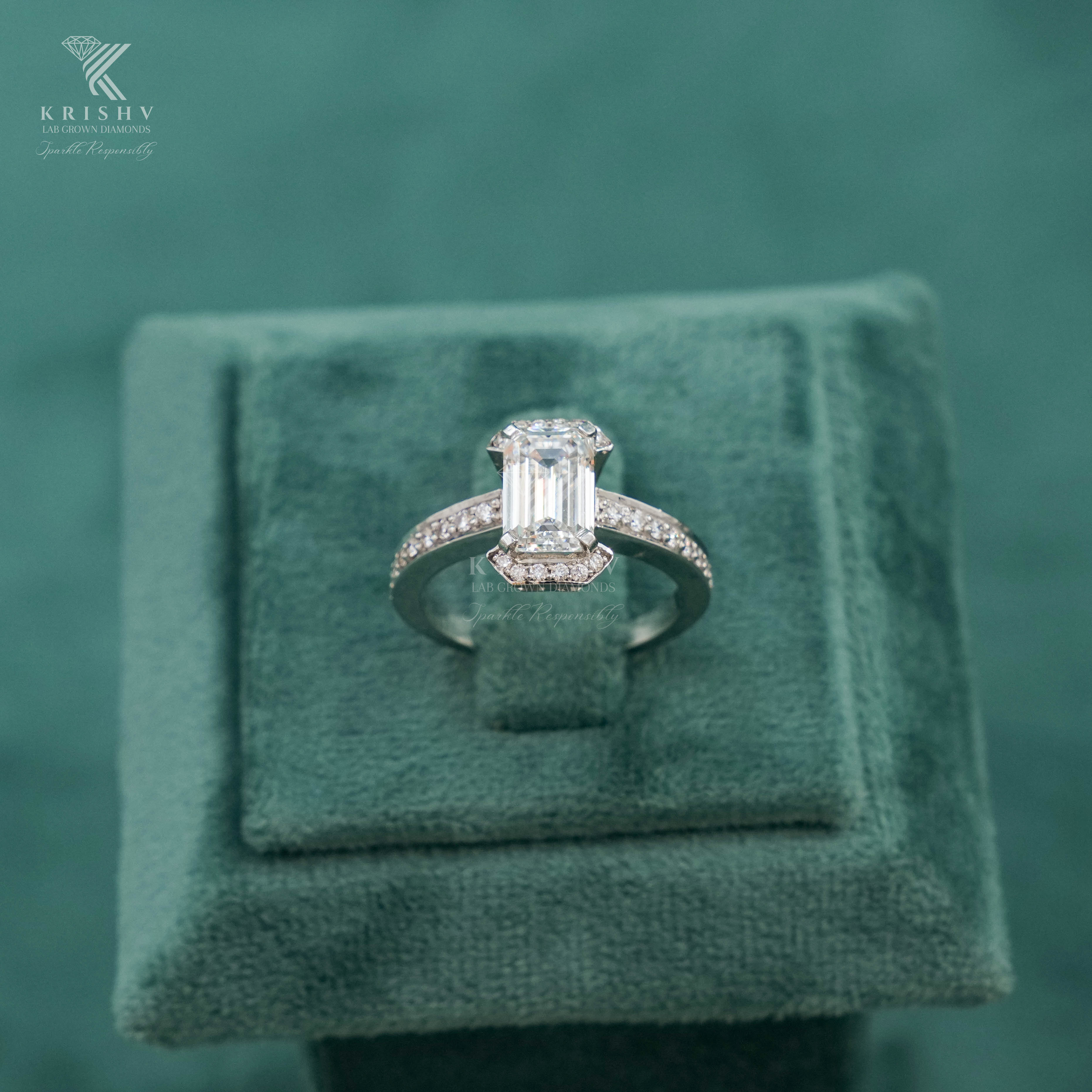 Krishv Lab Grown Diamonds - Diamond Ring