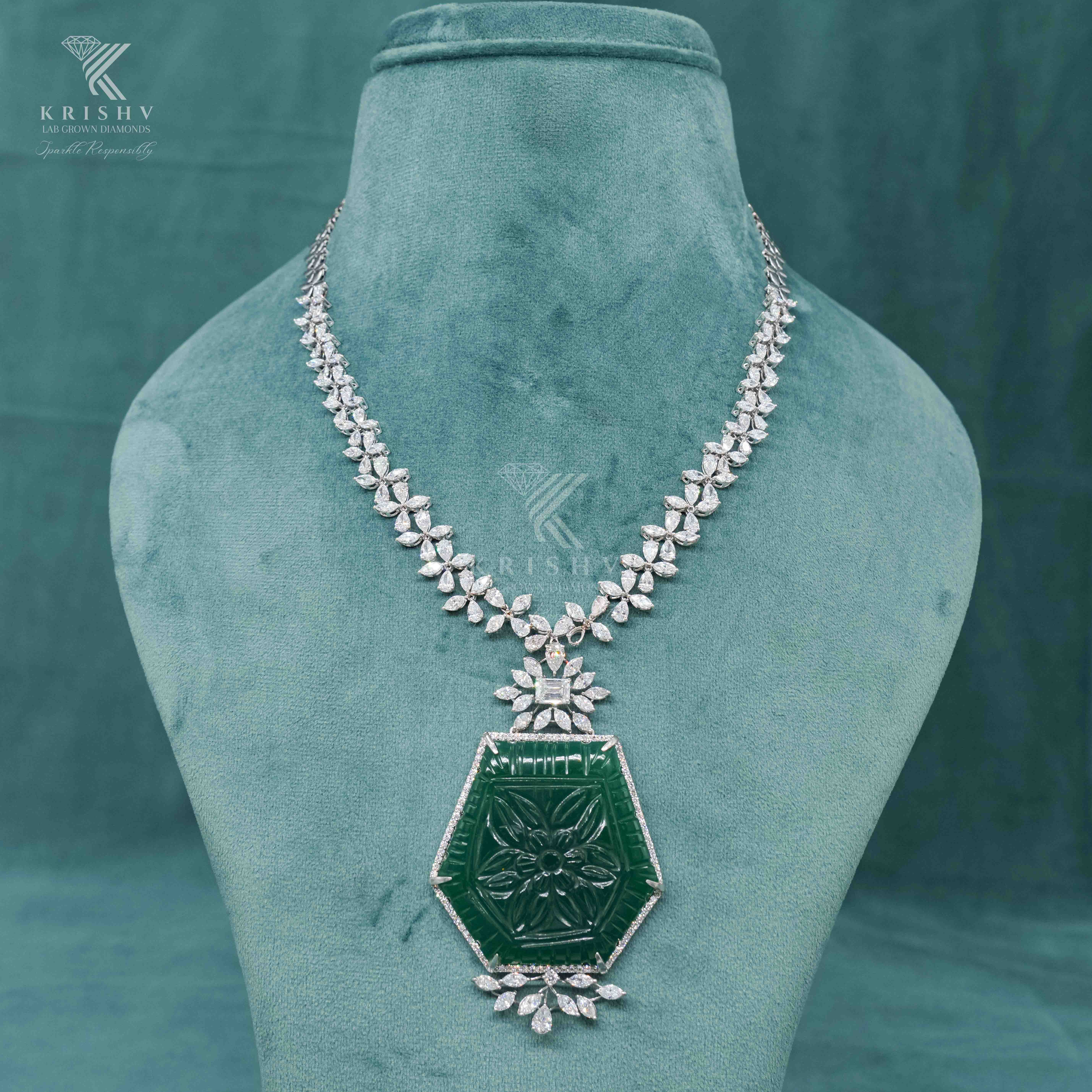 Krishv Lab Grown Diamonds - Diamond Necklace