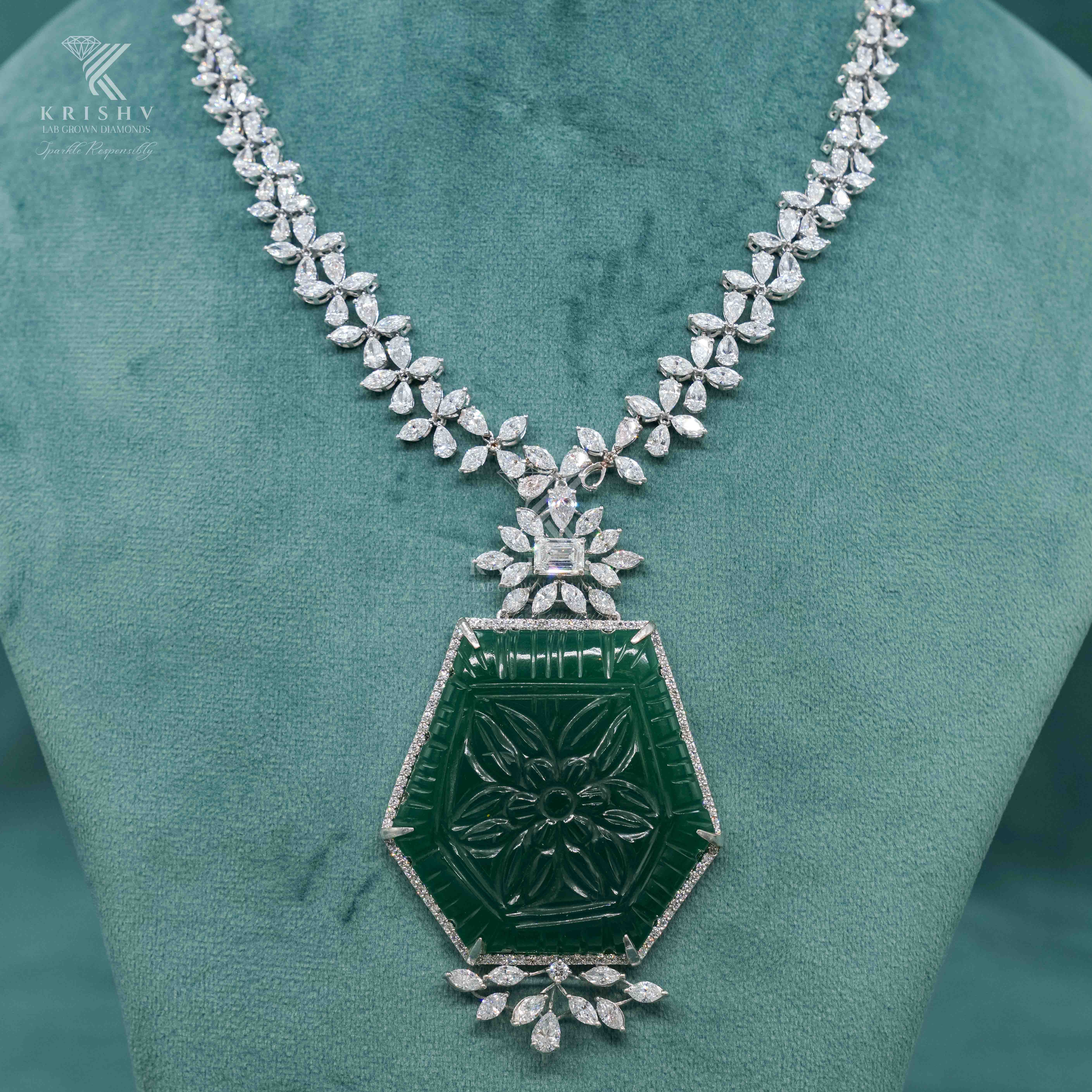 Krishv Lab Grown Diamonds - Diamond Necklace