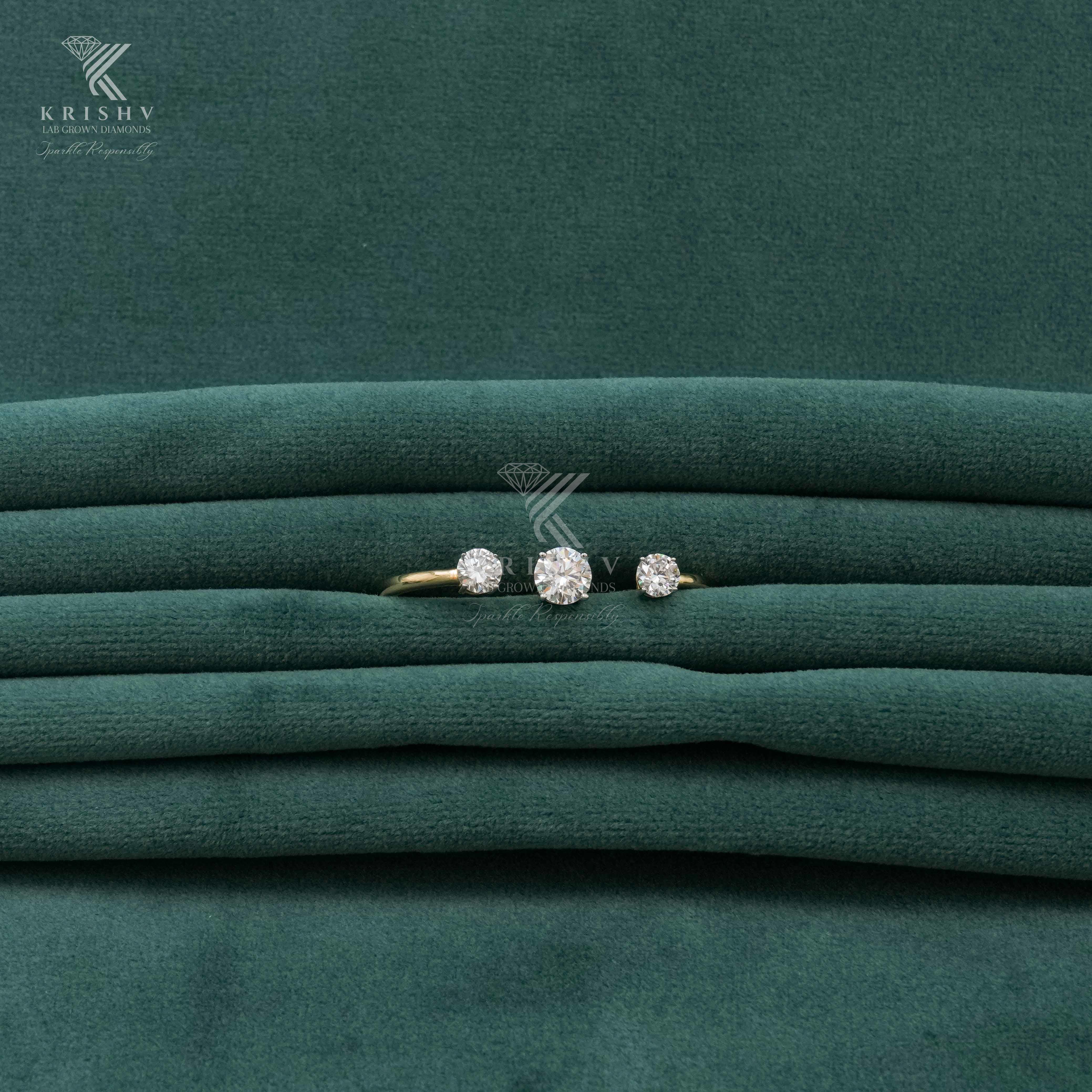 Krishv Lab Grown Diamonds - Diamond Ring
