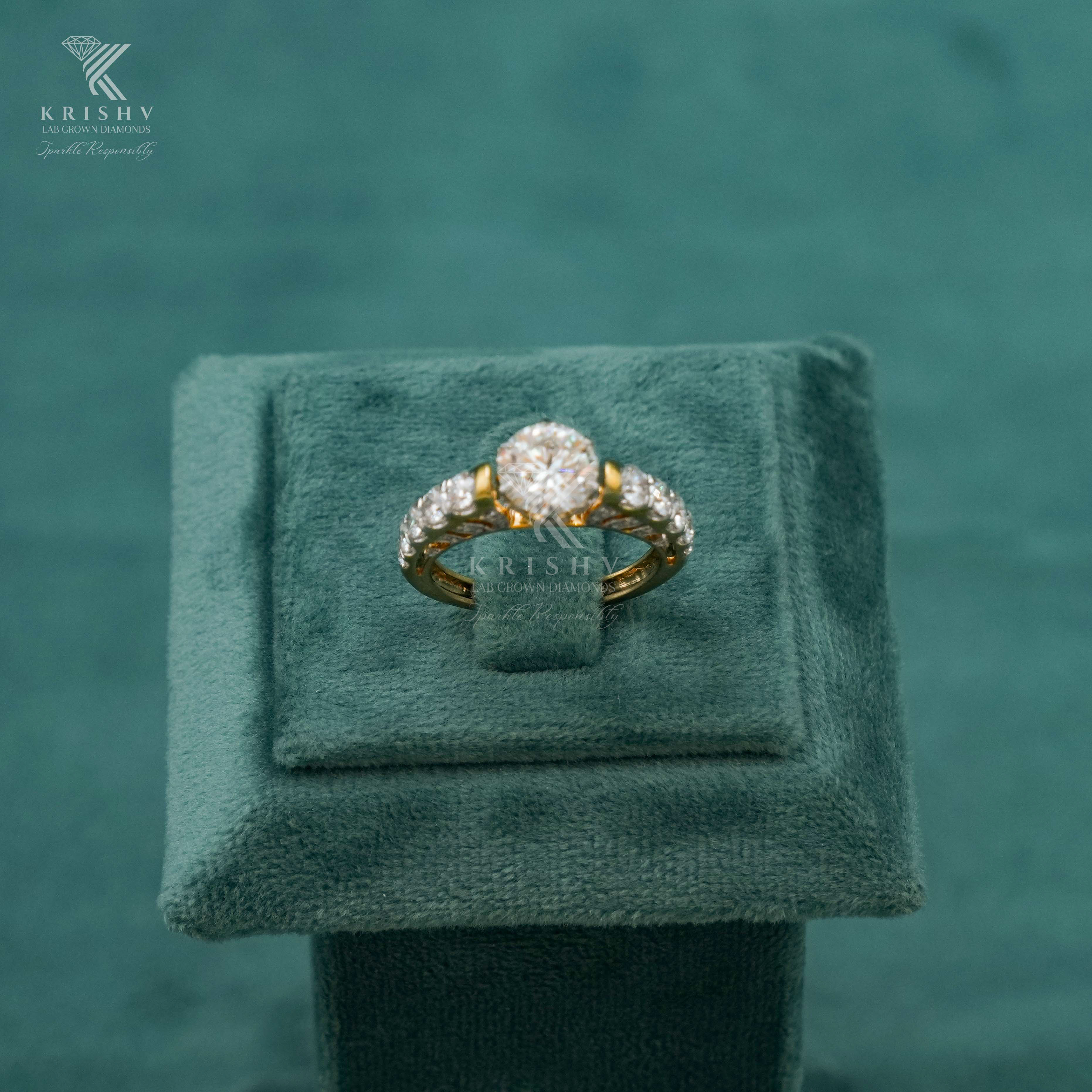 Krishv Lab Grown Diamonds - Diamond Ring