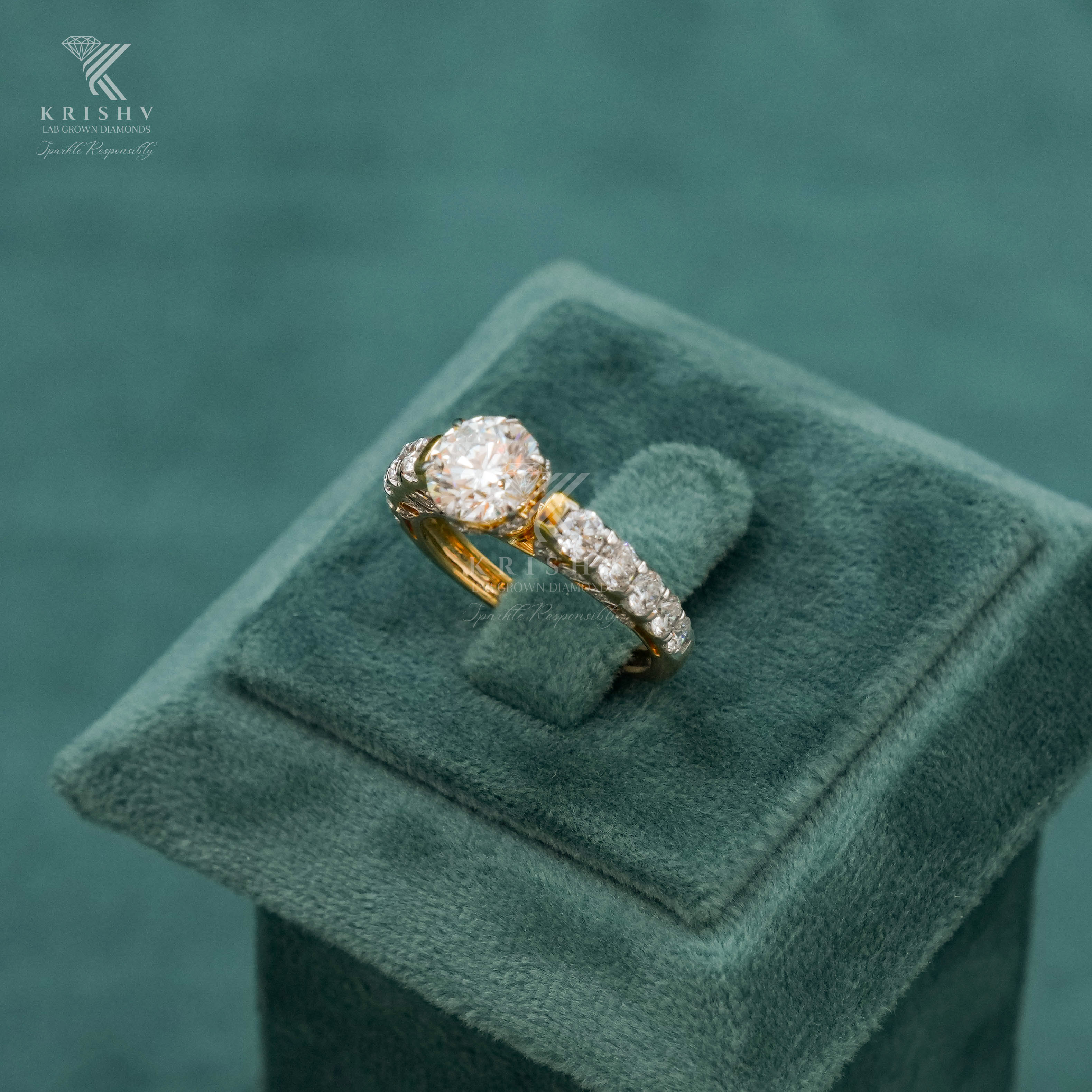 Krishv Lab Grown Diamonds - Diamond Ring