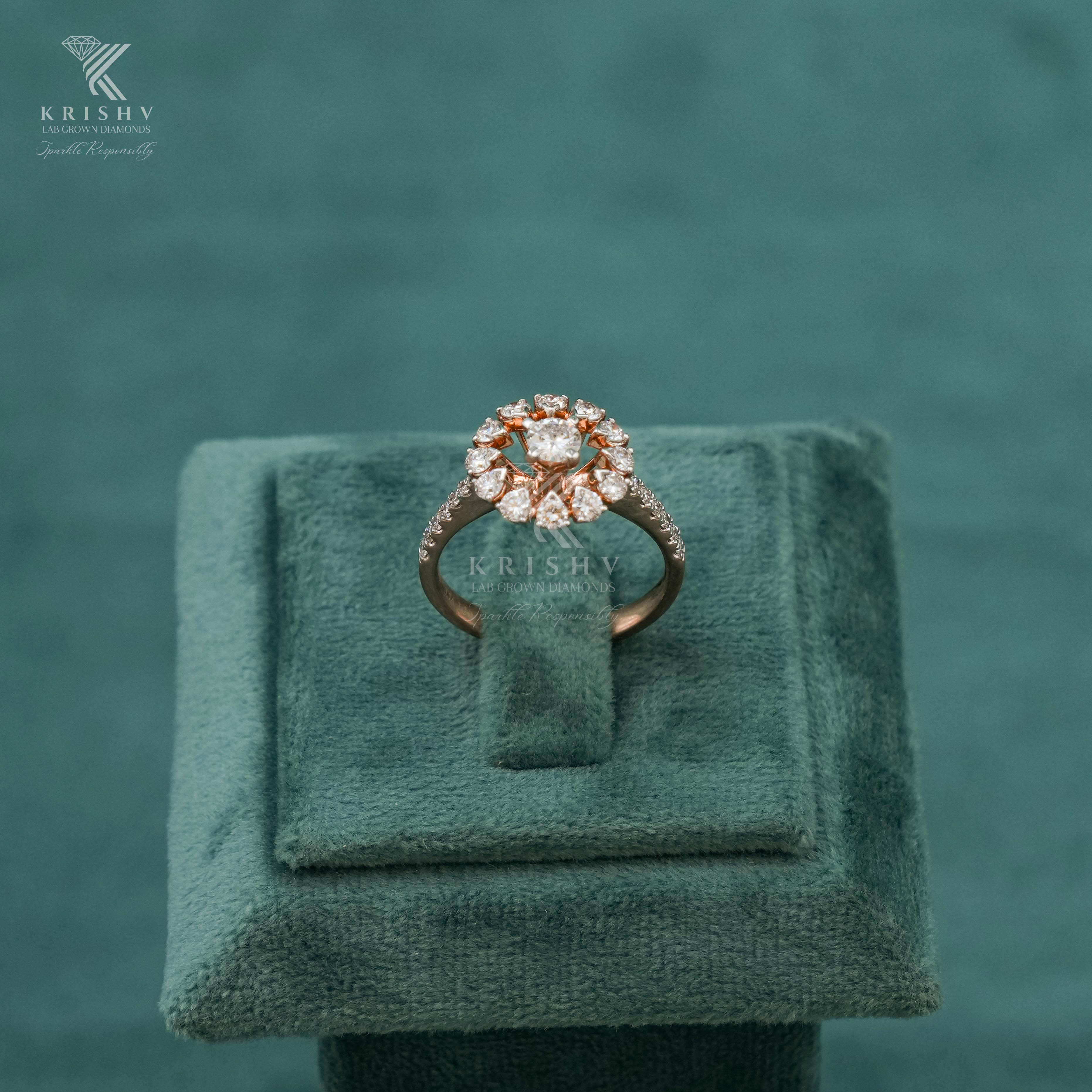 Krishv Lab Grown Diamonds - Diamond Ring