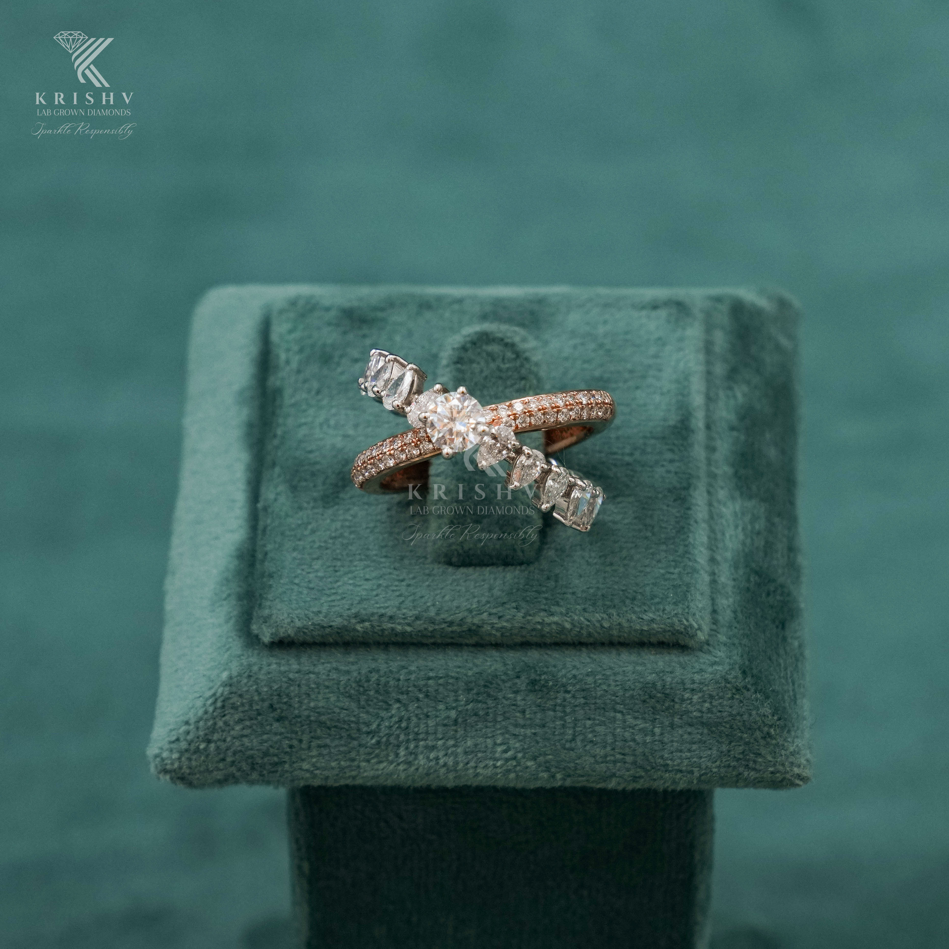 Krishv Lab Grown Diamonds - Diamond Ring