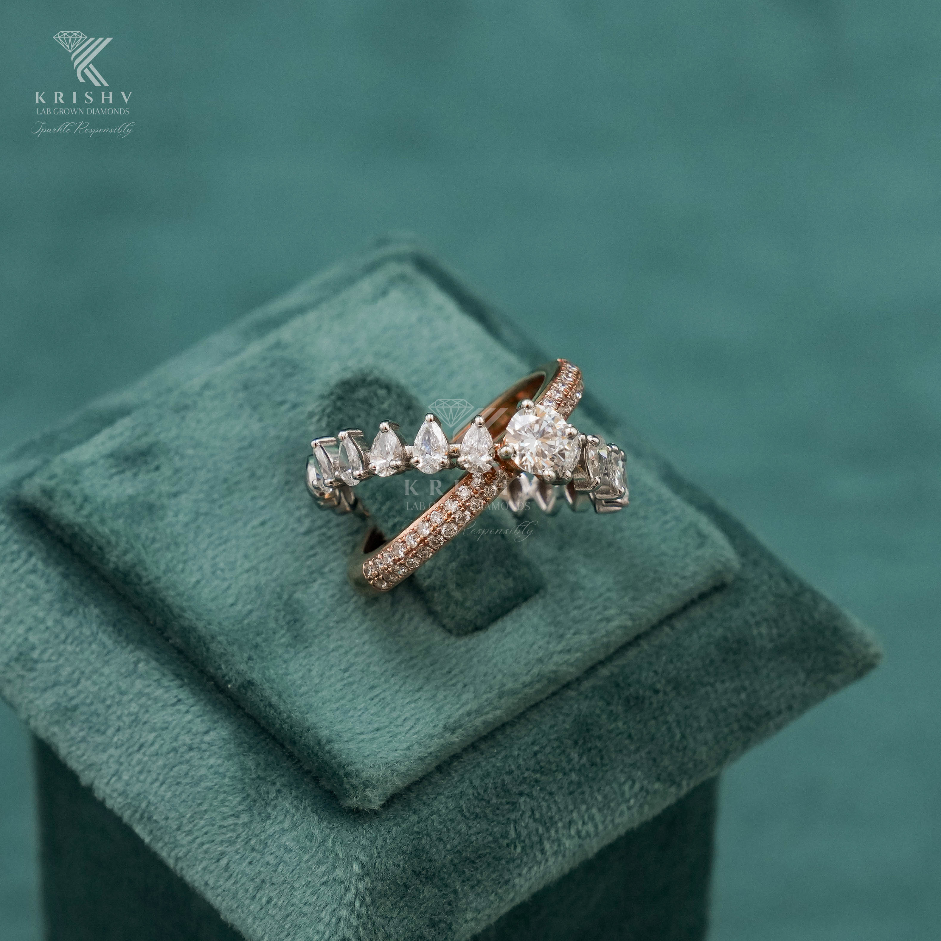 Krishv Lab Grown Diamonds - Diamond Ring