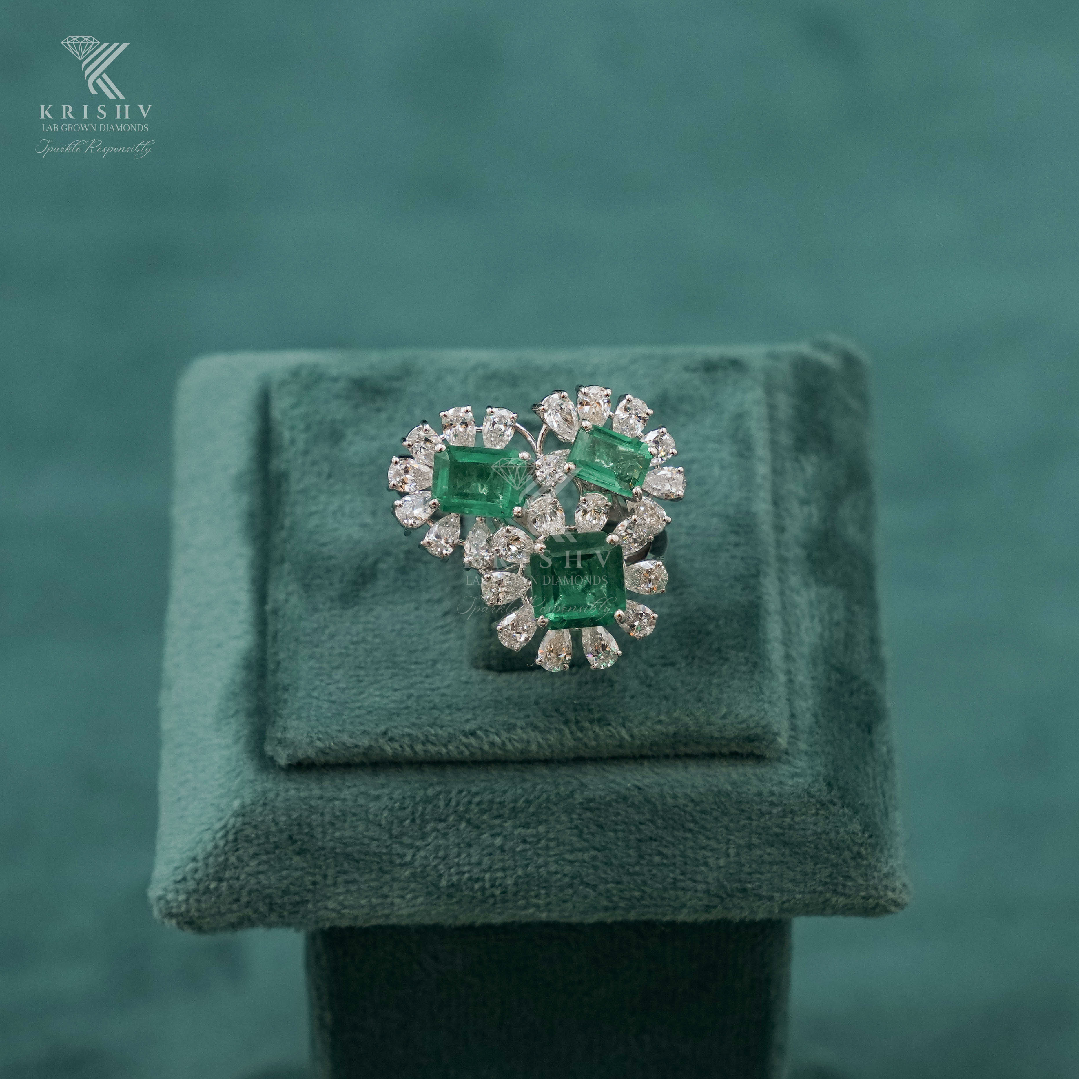 Krishv Lab Grown Diamonds - Diamond Ring