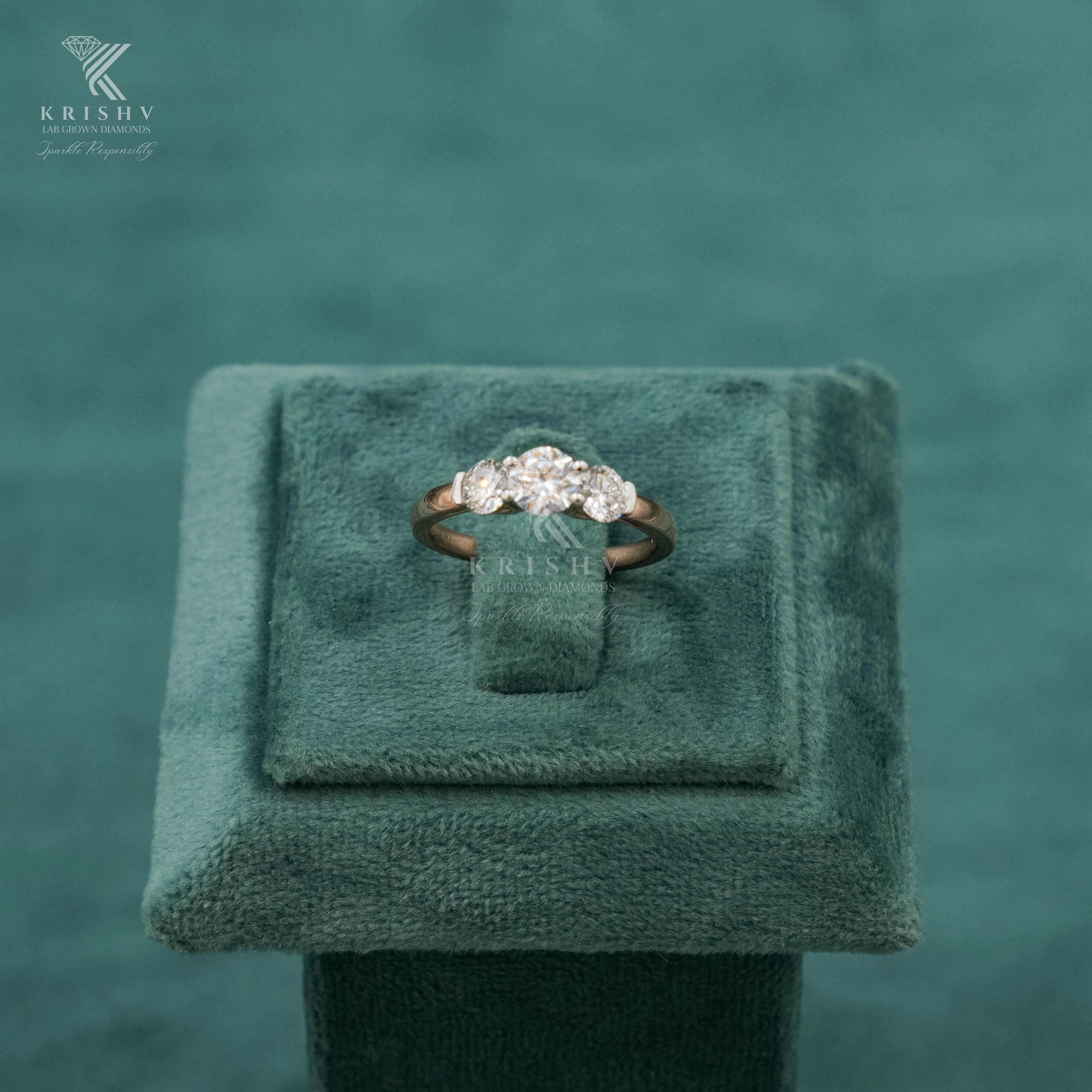 Krishv Lab Grown Diamonds - Diamond Ring