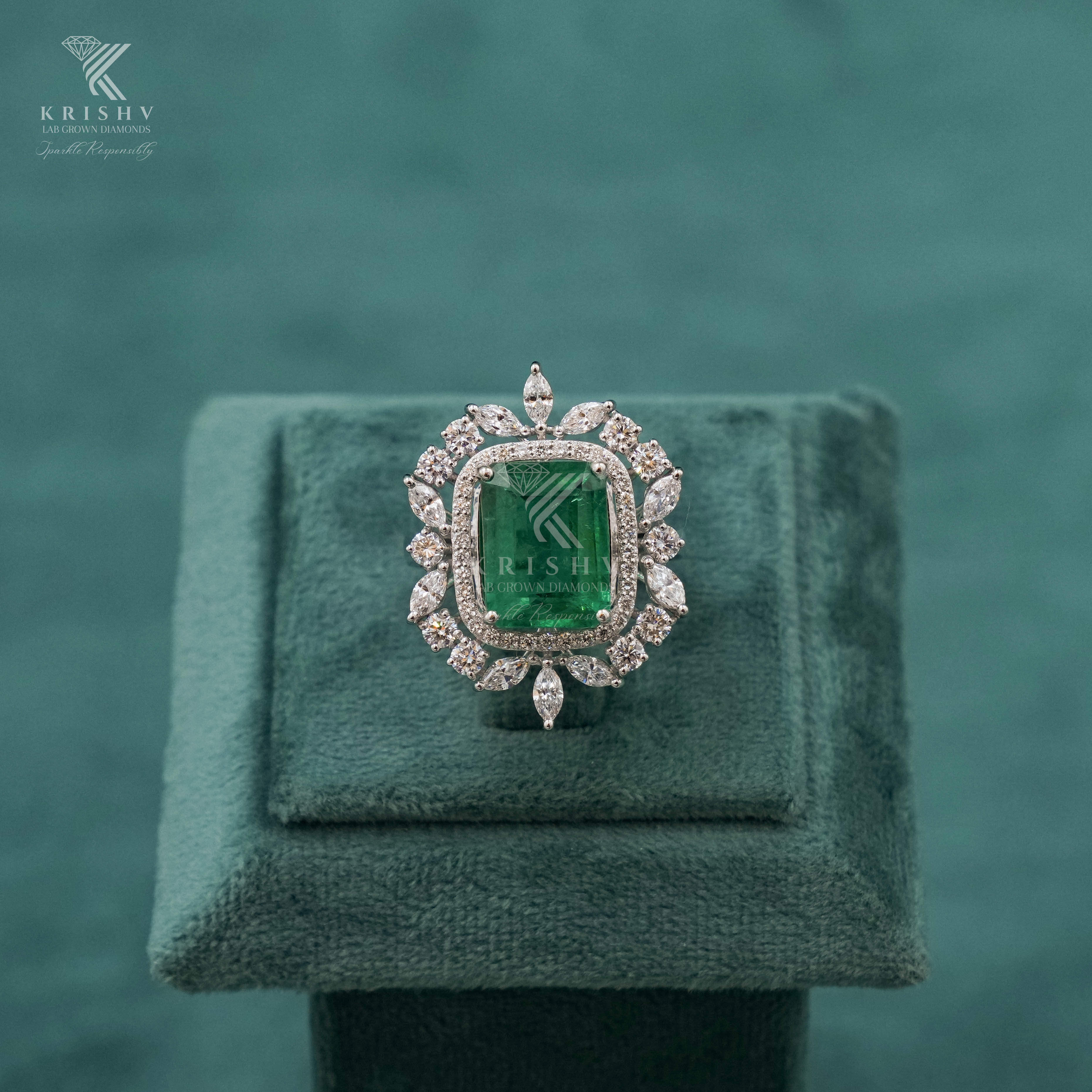 Krishv Lab Grown Diamonds - Diamond Ring