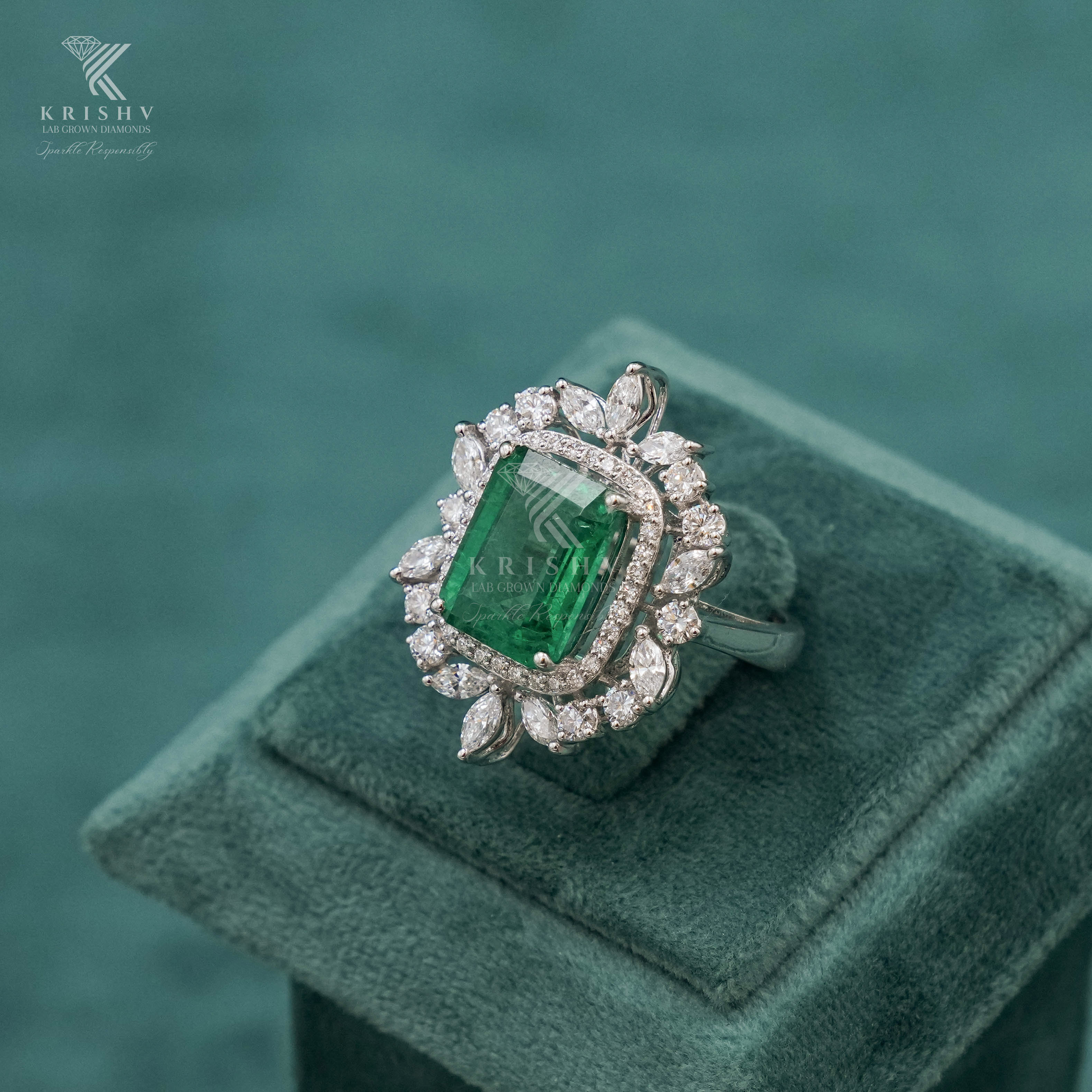 Krishv Lab Grown Diamonds - Diamond Ring