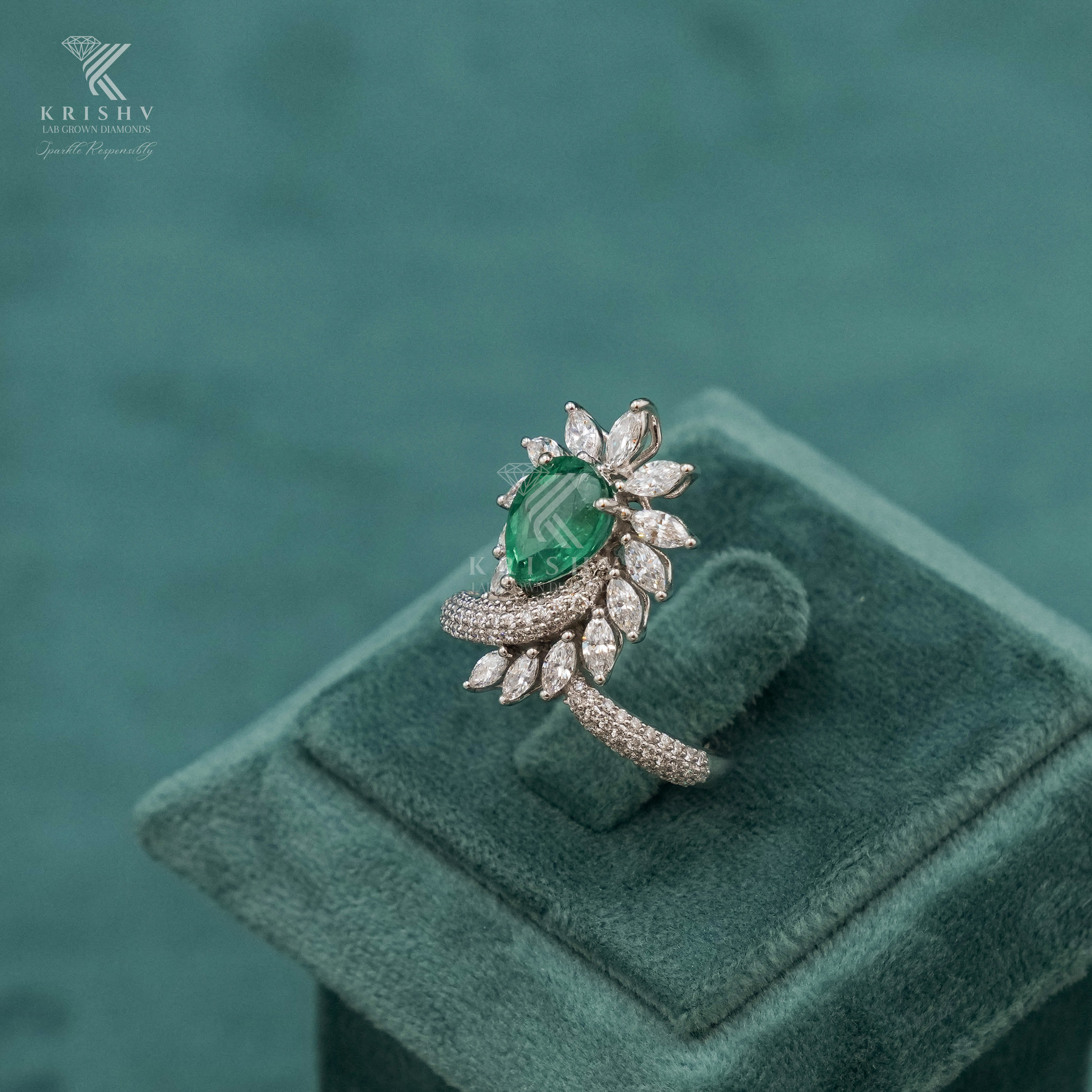 Krishv Lab Grown Diamonds - Diamond Ring