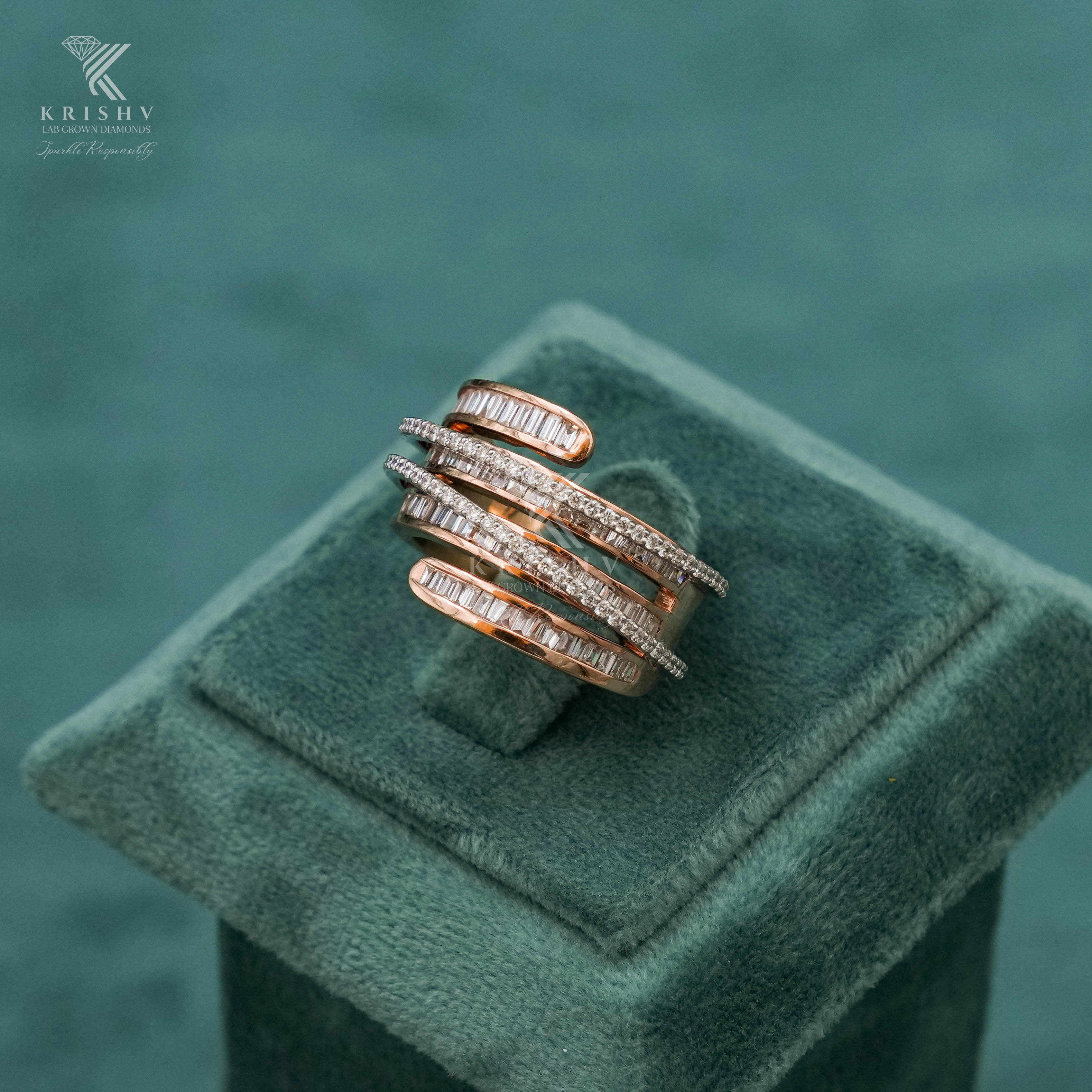 Krishv Lab Grown Diamonds - Diamond Ring