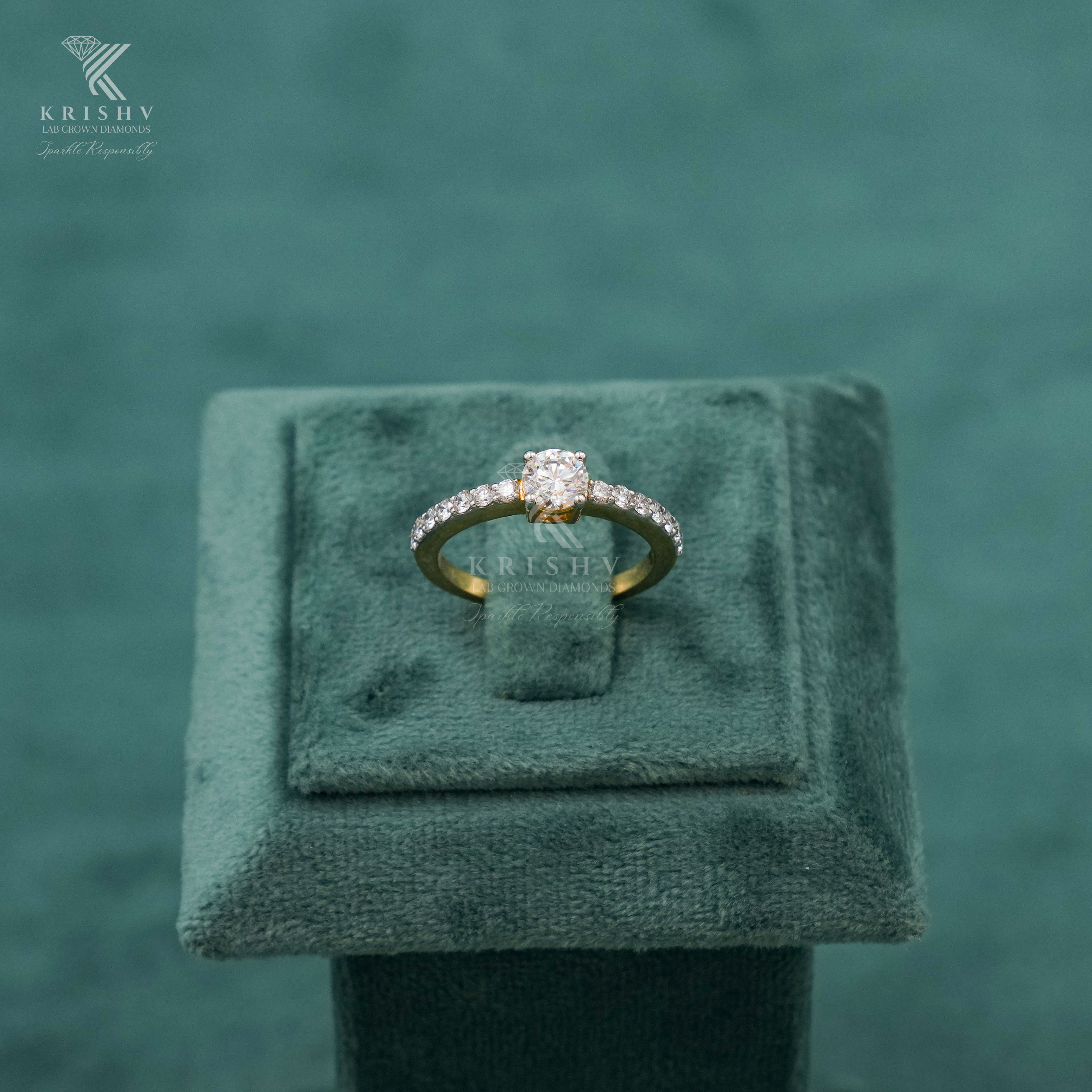 Krishv Lab Grown Diamonds - Diamond Ring