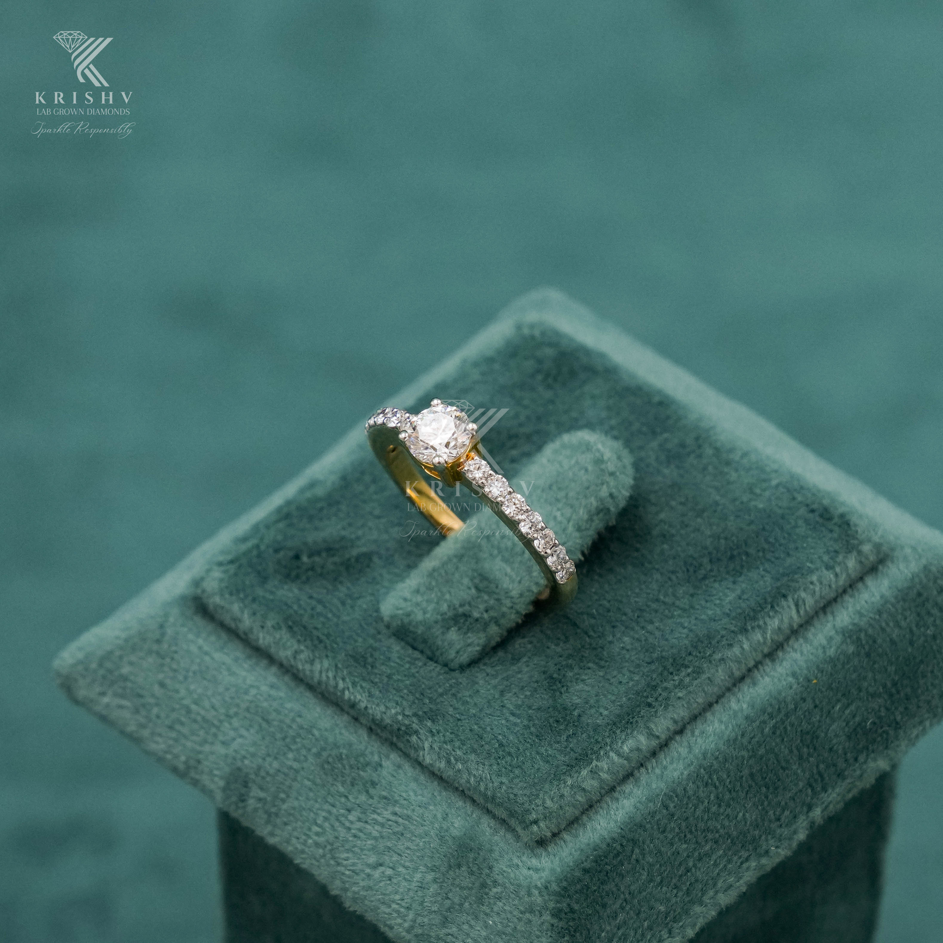 Krishv Lab Grown Diamonds - Diamond Ring