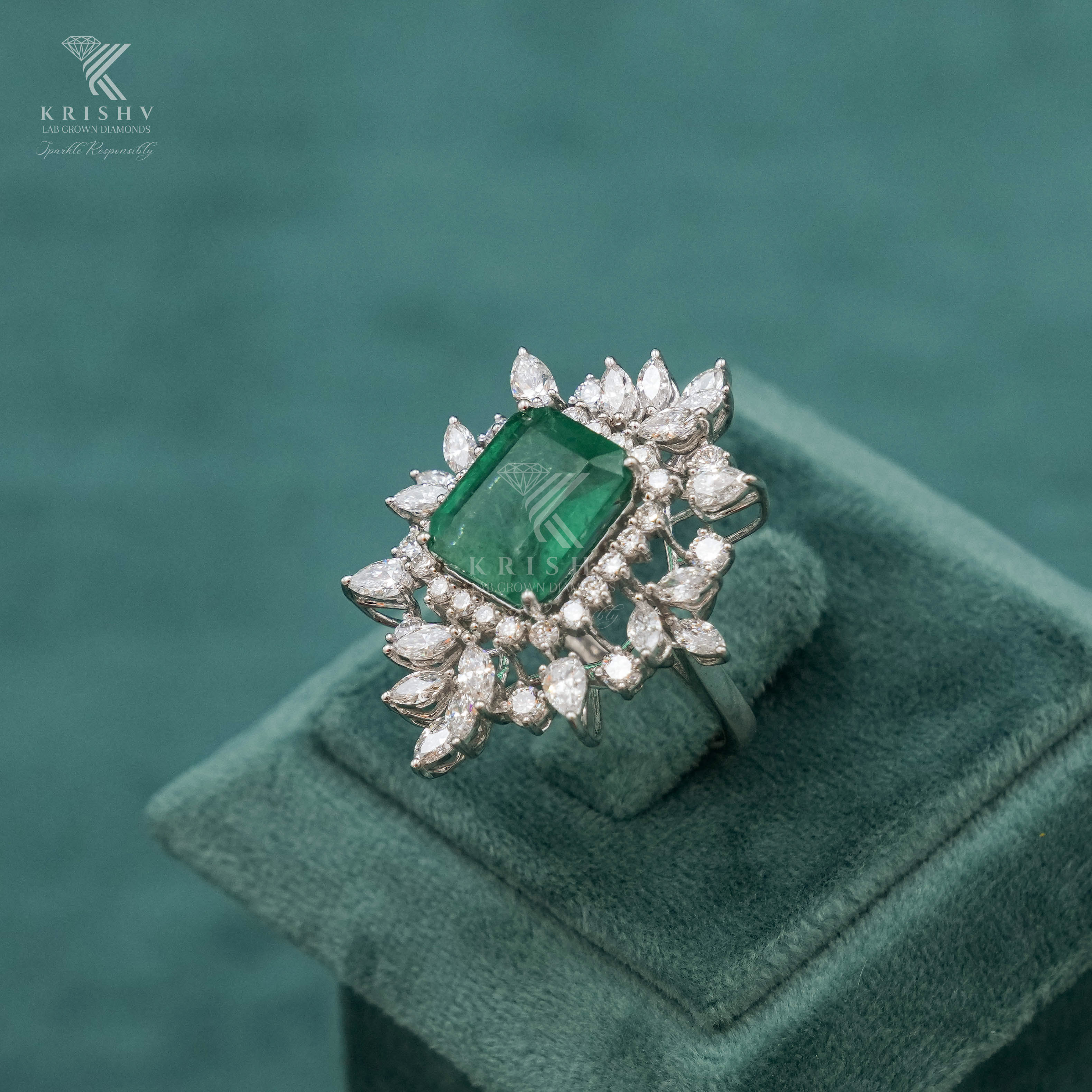 Krishv Lab Grown Diamonds - Diamond Ring