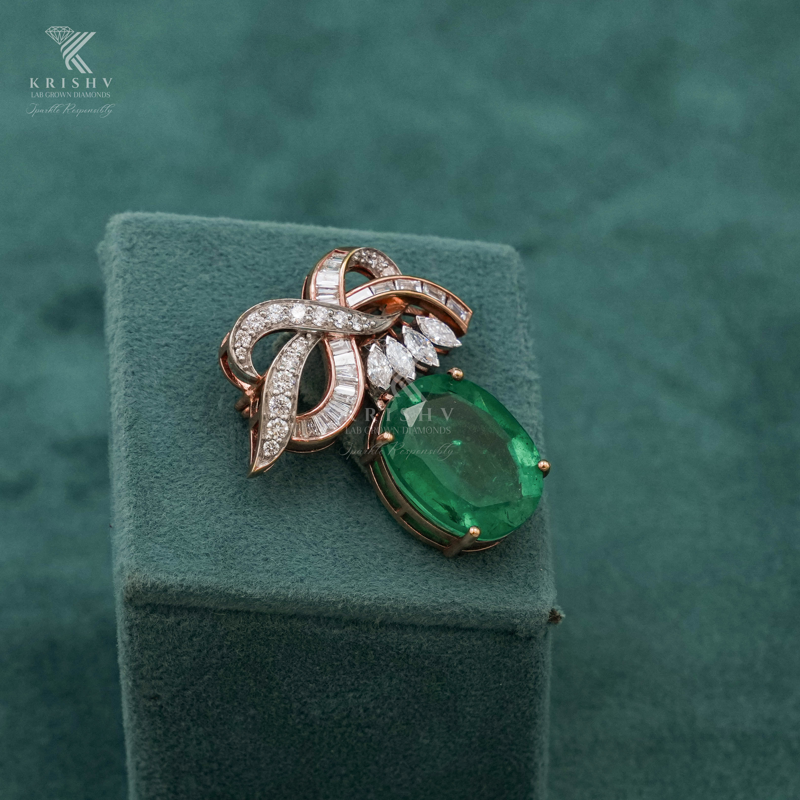 Krishv Lab Grown Diamonds - Diamond Brouches