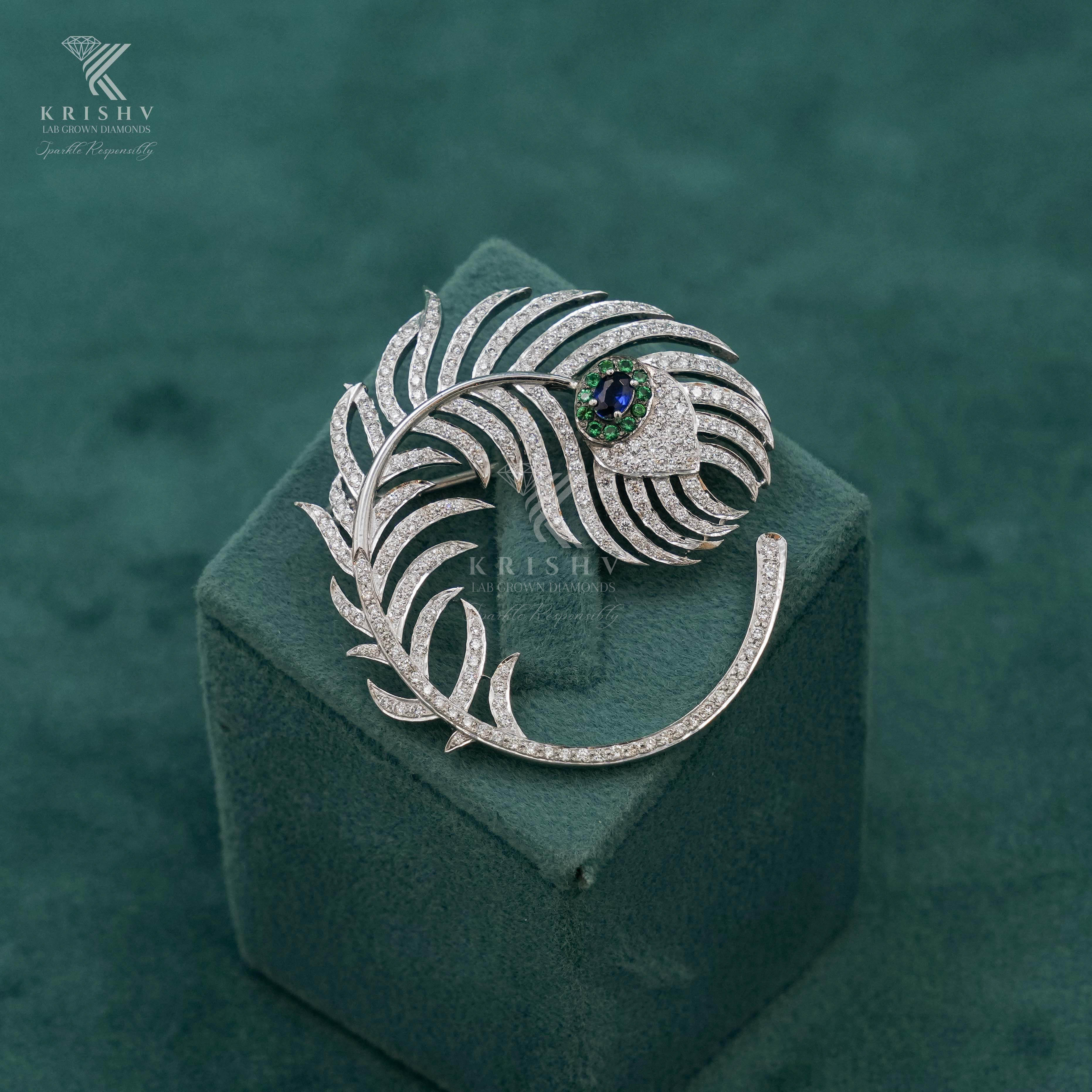 Krishv Lab Grown Diamonds - Diamond Brouches
