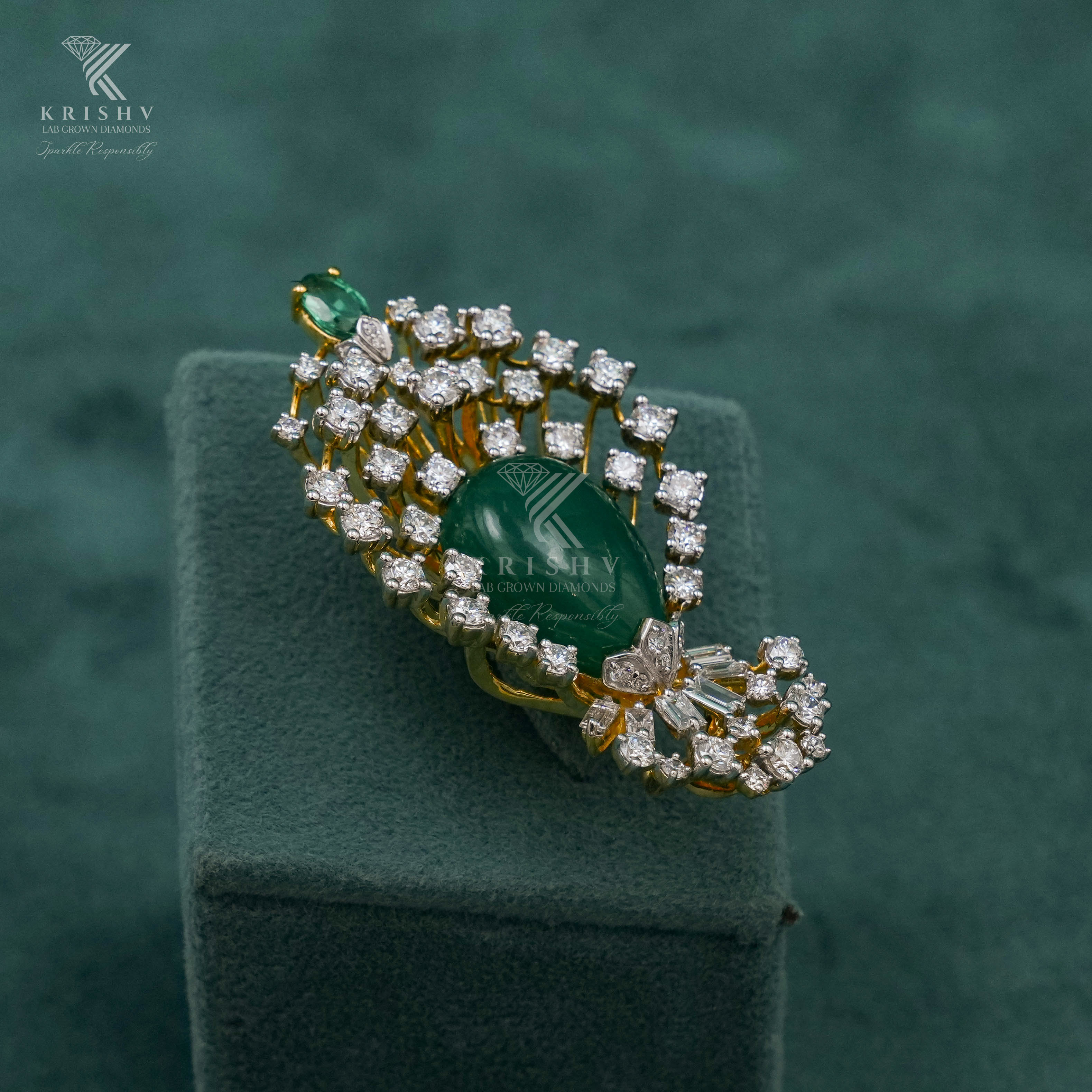 Krishv Lab Grown Diamonds - Diamond Brouches