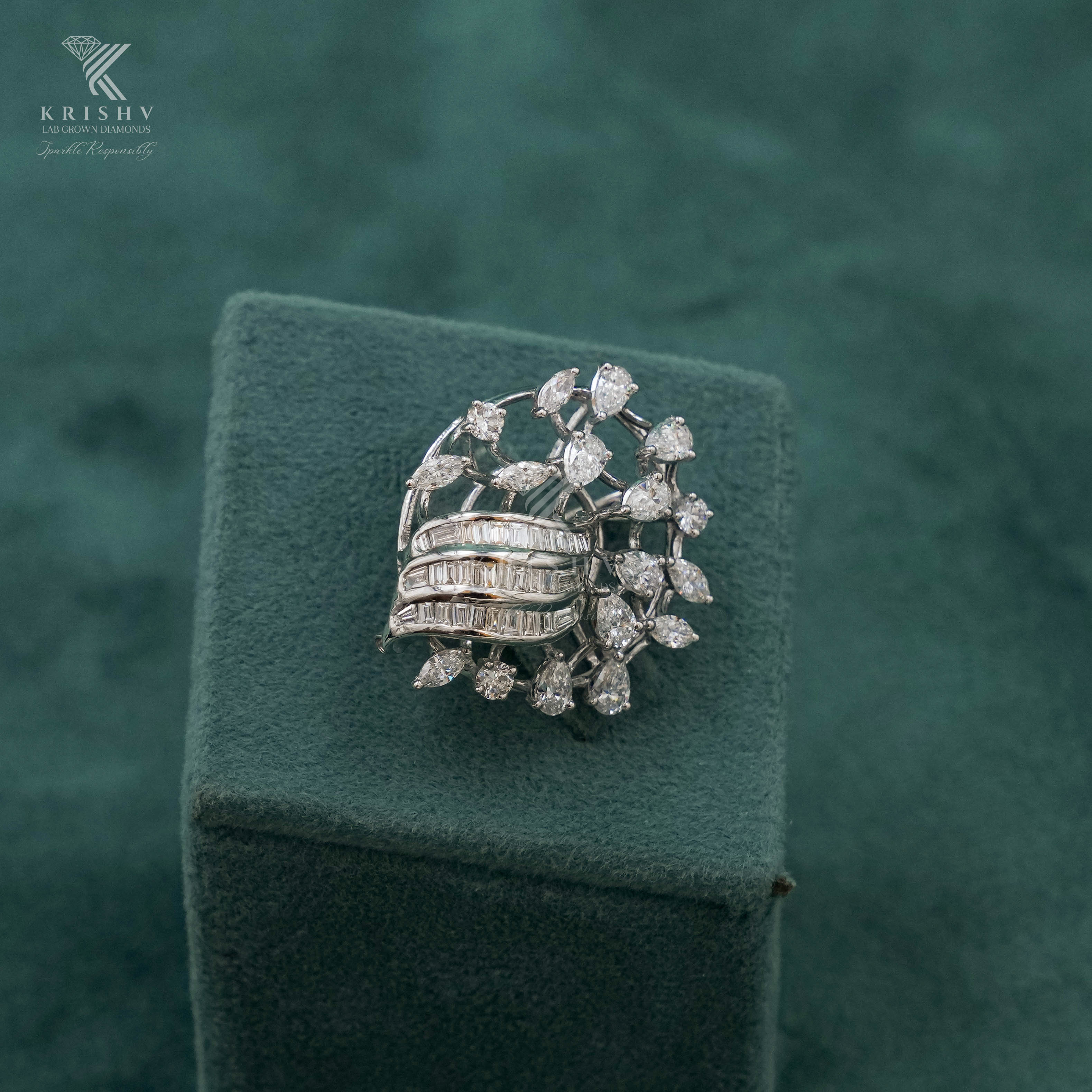 Krishv Lab Grown Diamonds - Diamond Brouches