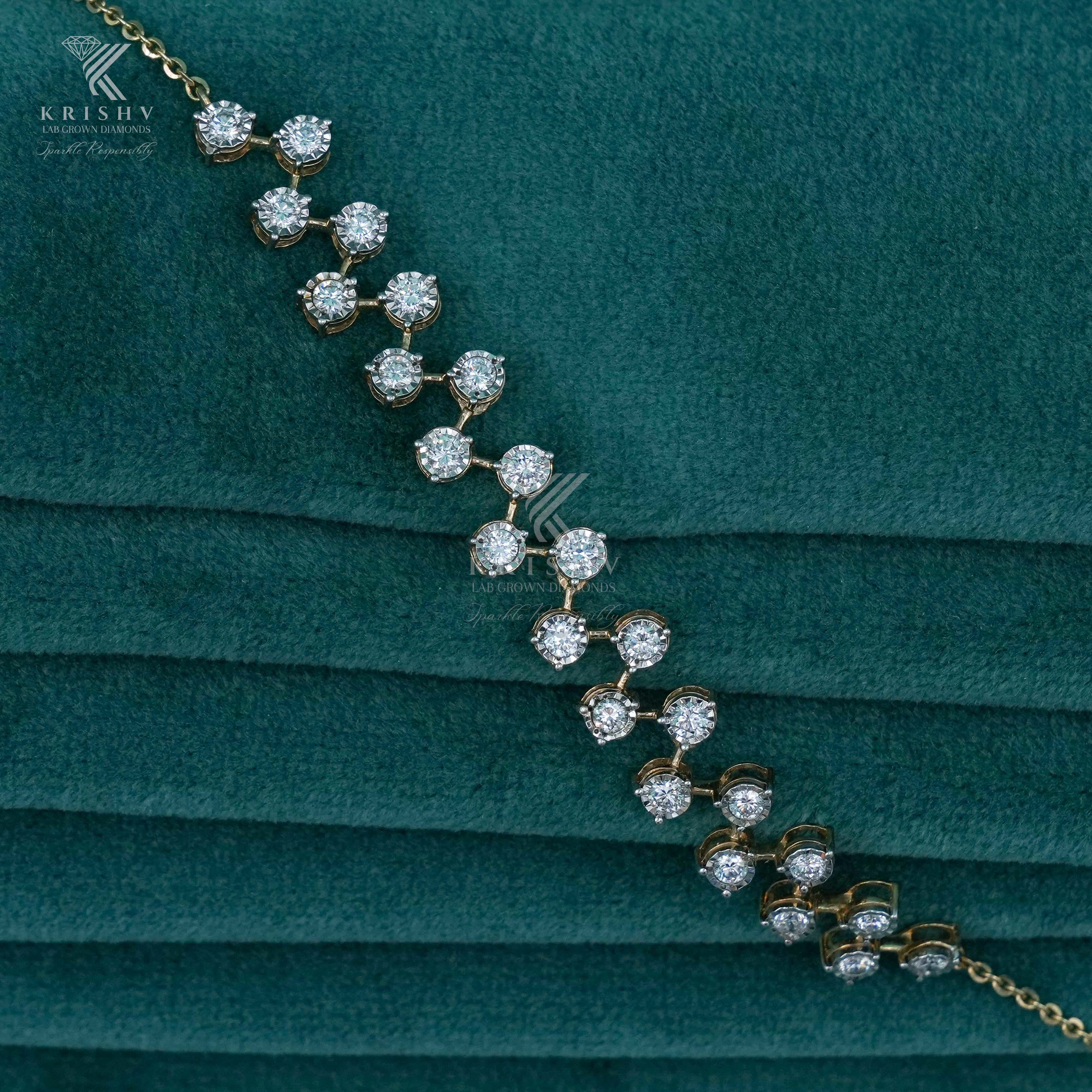Krishv Lab Grown Diamonds - Diamond Bracelets