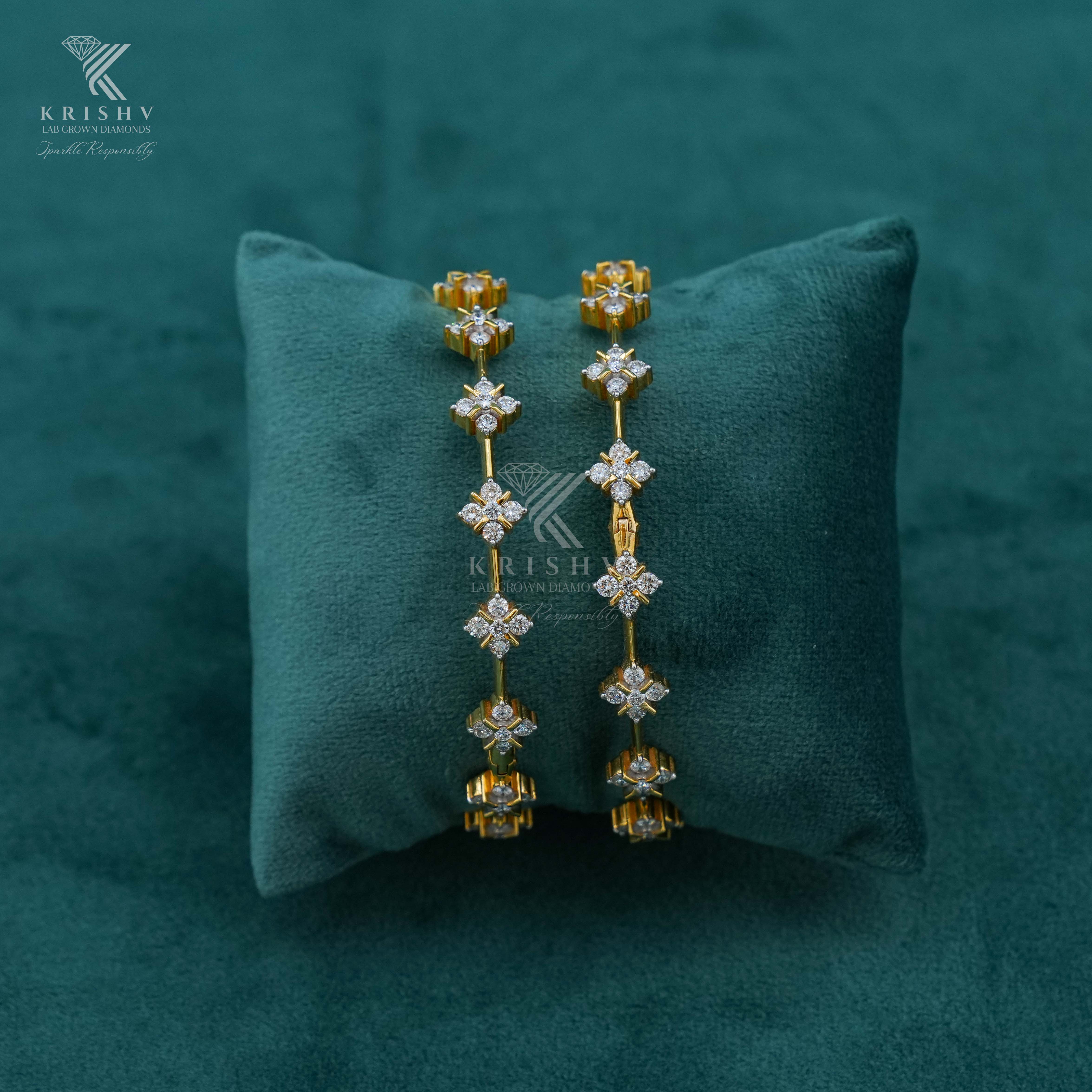 Krishv Lab Grown Diamonds - Diamond Bangles