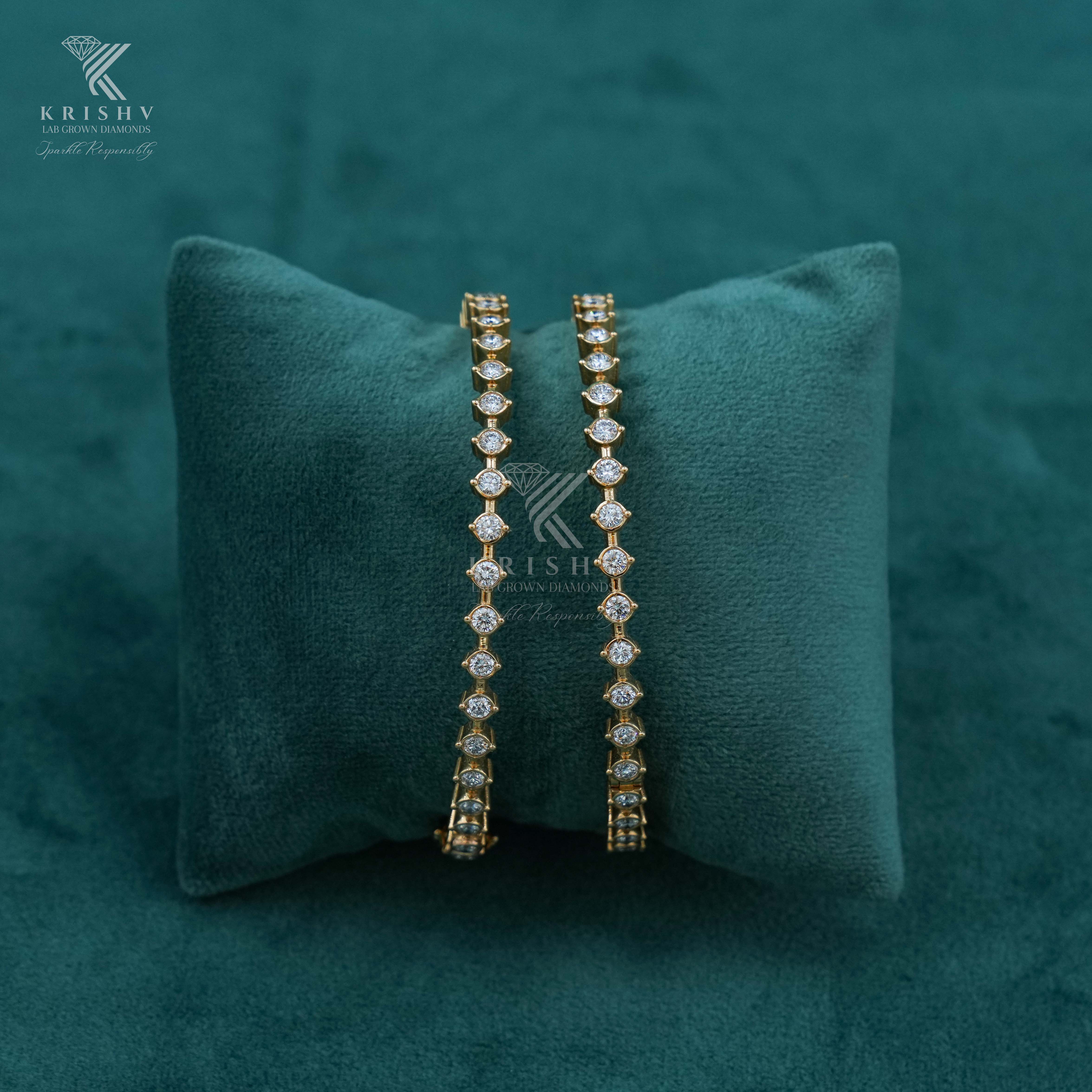 Krishv Lab Grown Diamonds - Diamond Bangles