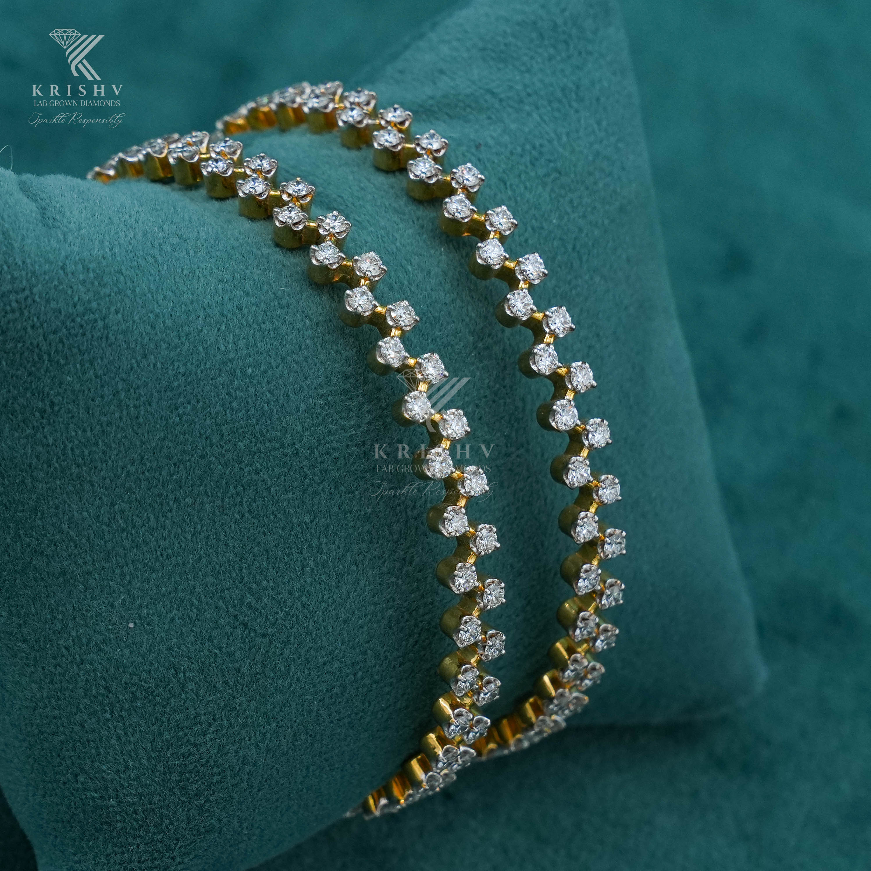 Krishv Lab Grown Diamonds - Diamond Bangles