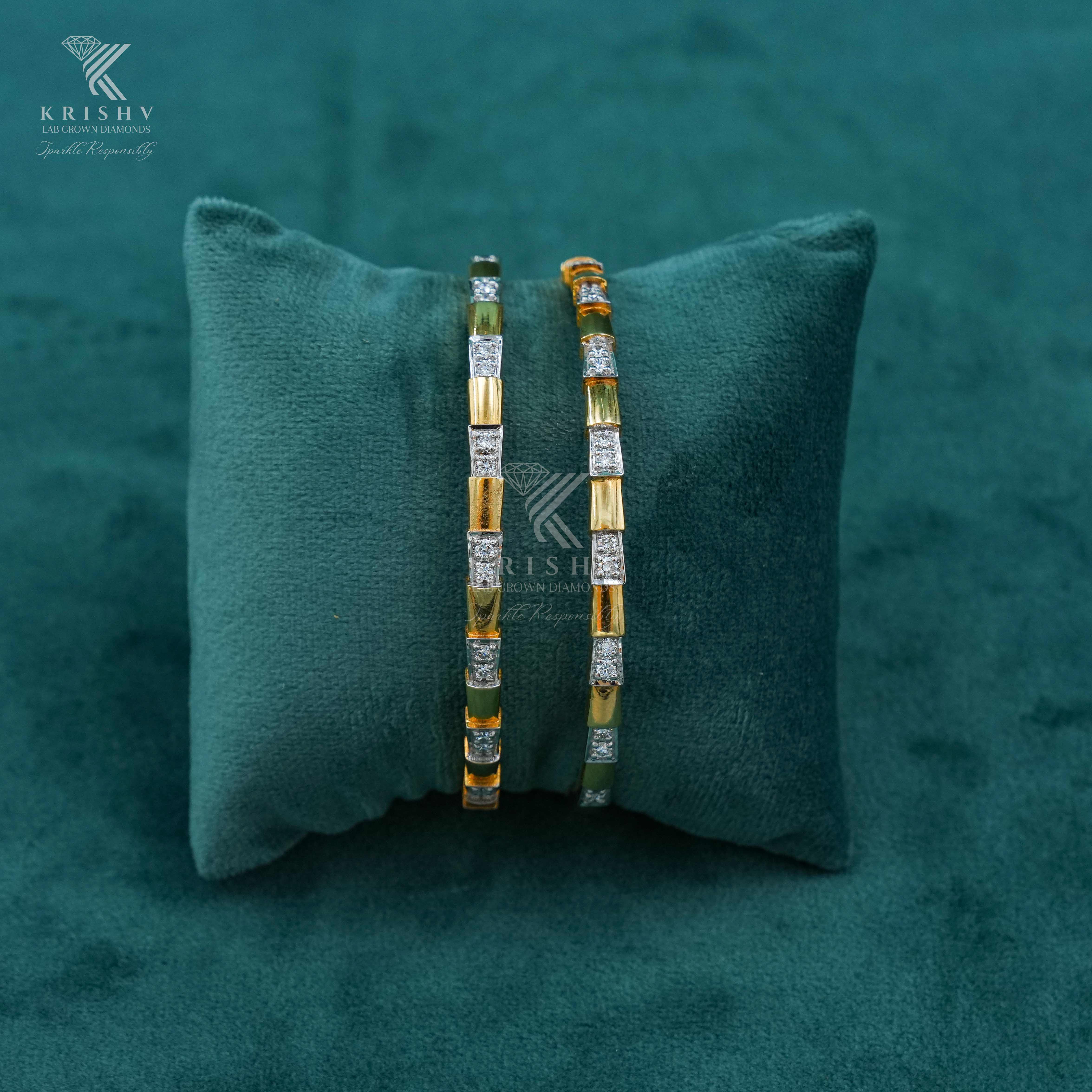 Krishv Lab Grown Diamonds - Diamond Bangles