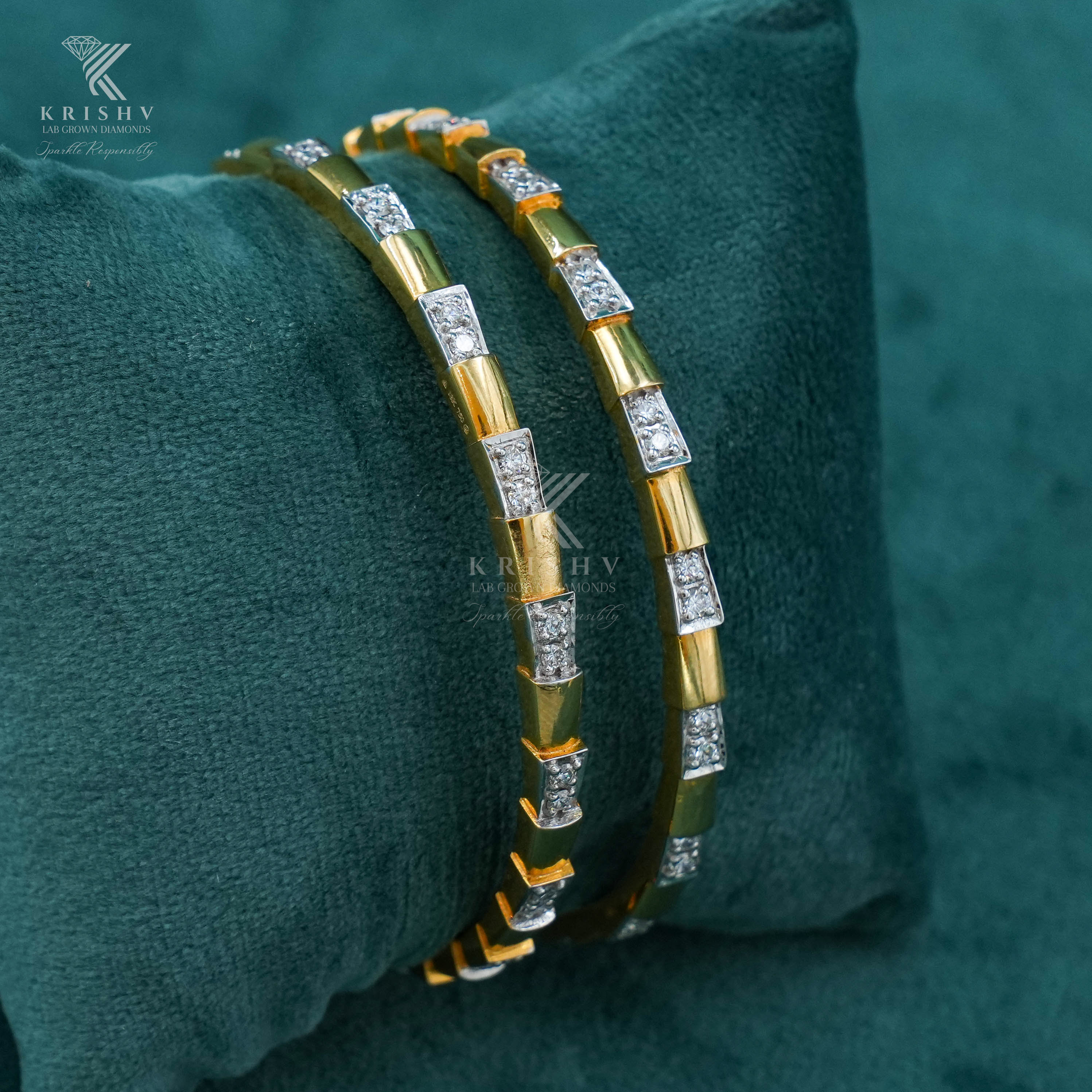 Krishv Lab Grown Diamonds - Diamond Bangles