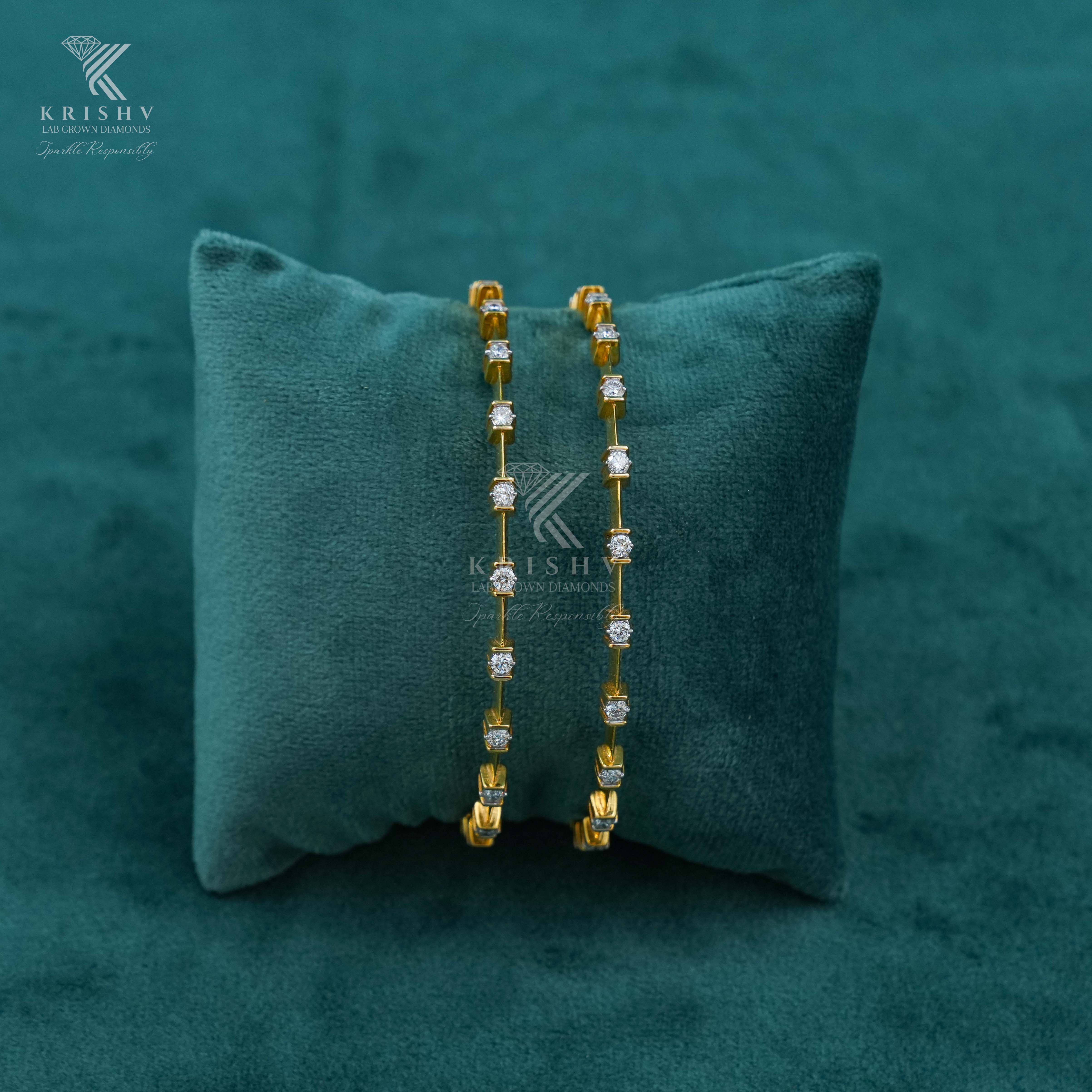 Krishv Lab Grown Diamonds - Diamond Bangles
