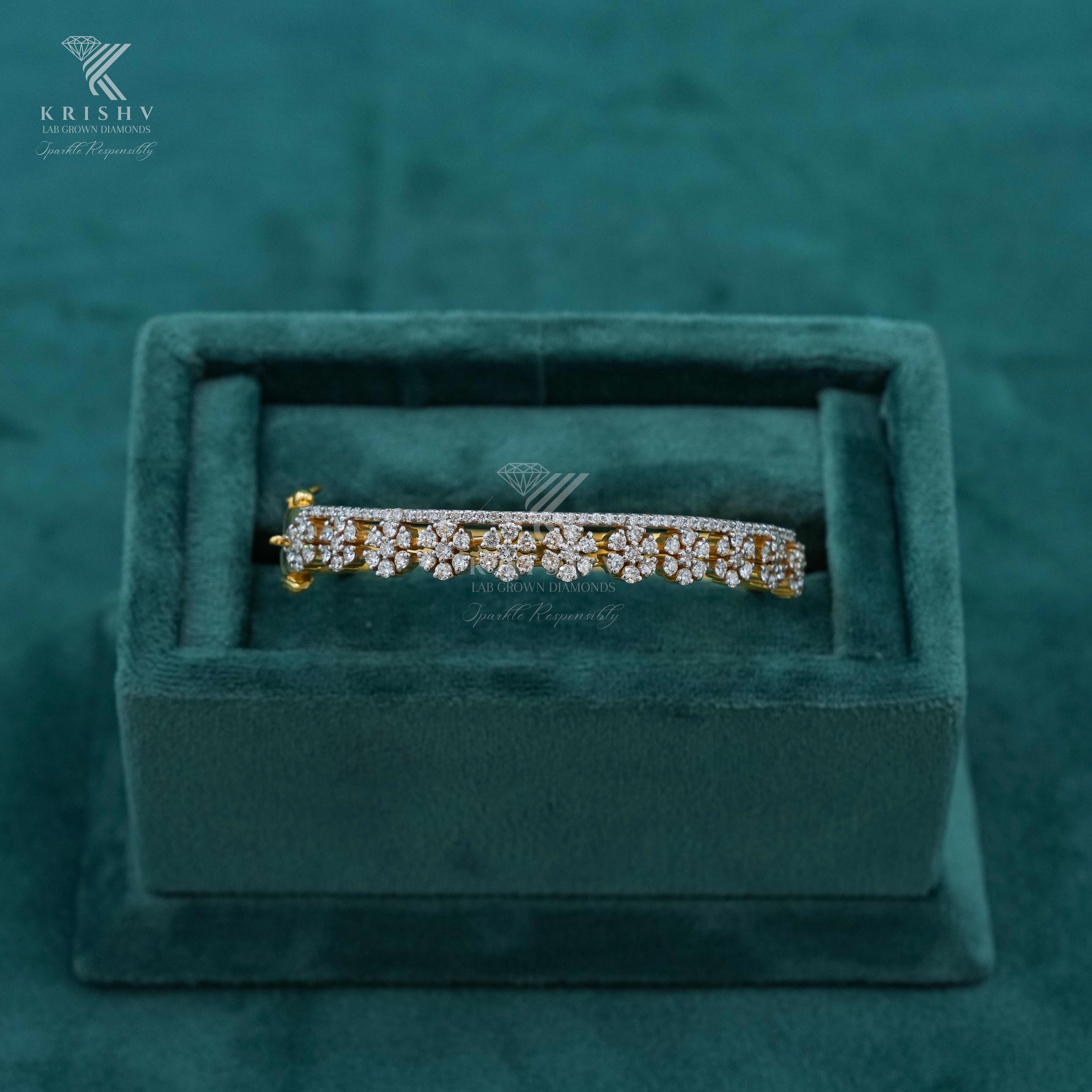 Krishv Lab Grown Diamonds - Silver Diamond Bracelets
