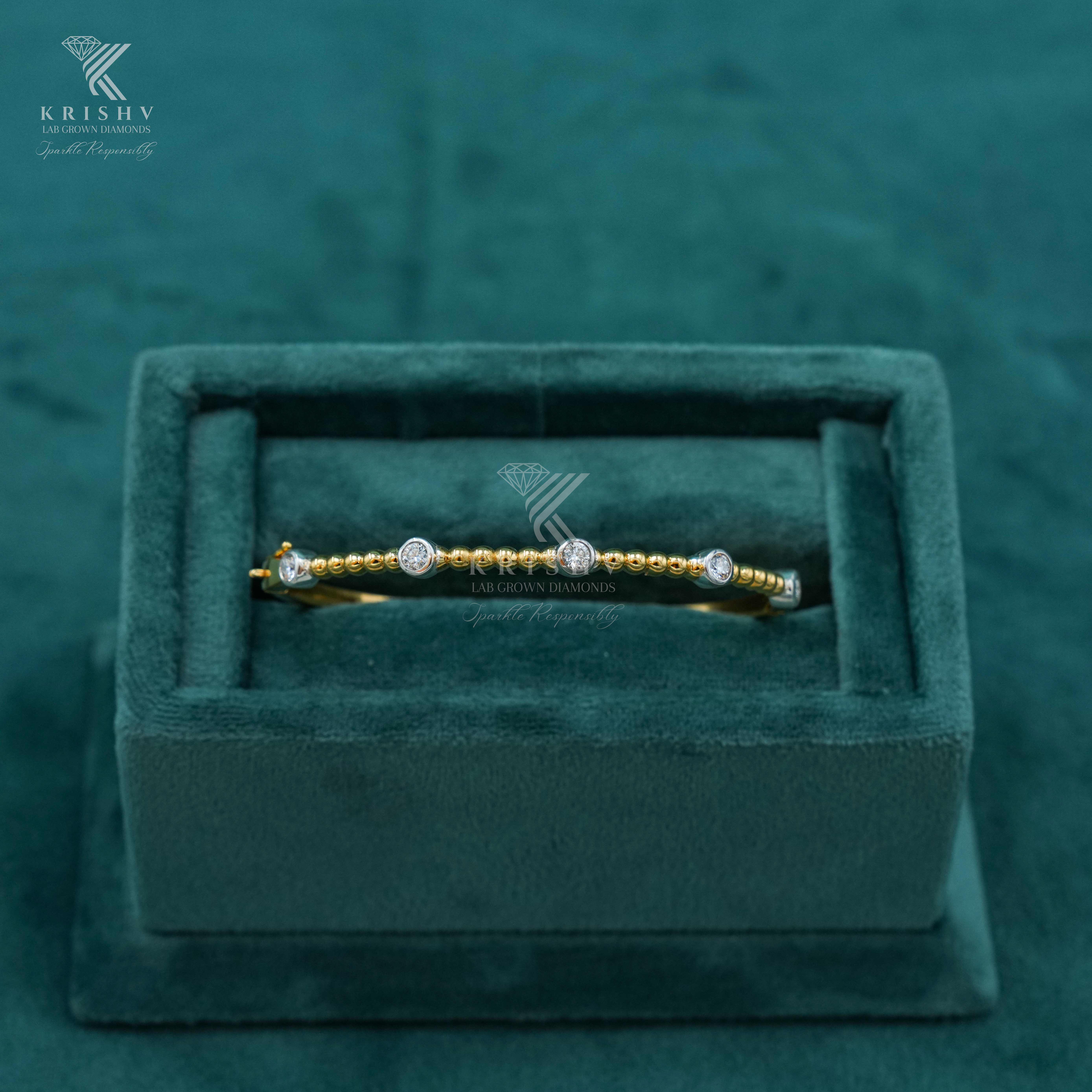 Krishv Lab Grown Diamonds - Silver Diamond Bracelets