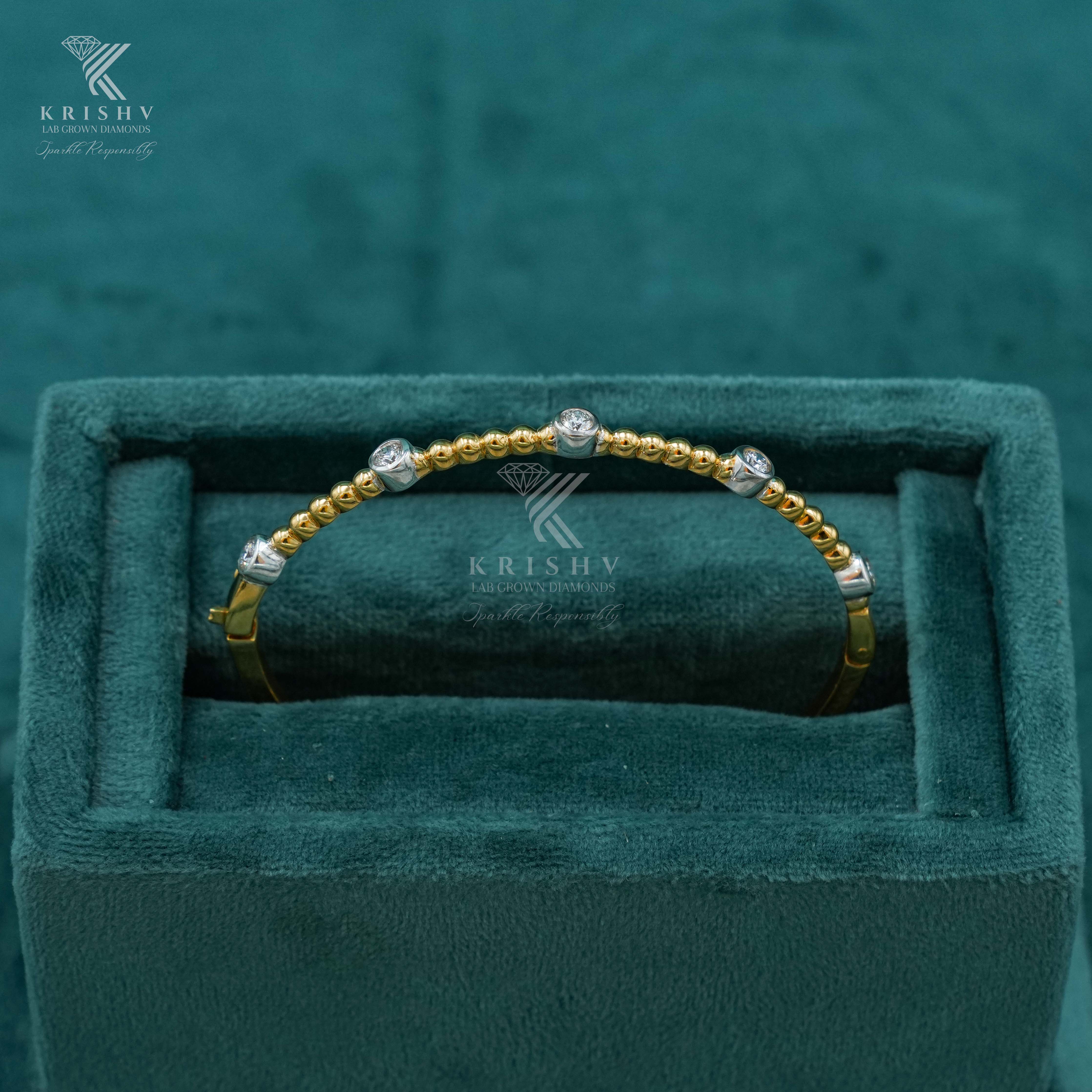 Krishv Lab Grown Diamonds - Silver Diamond Bracelets