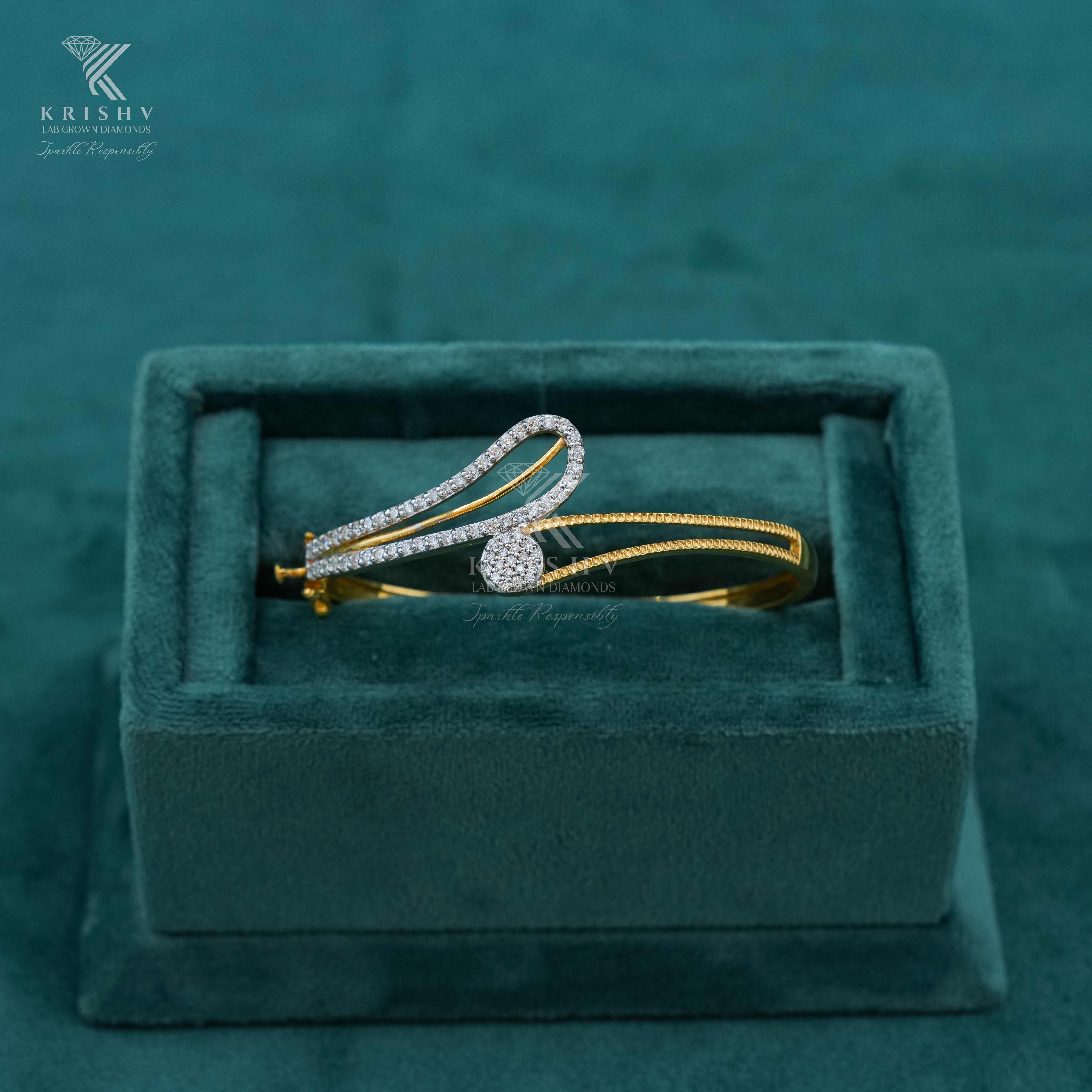 Krishv Lab Grown Diamonds - Silver Diamond Bracelets