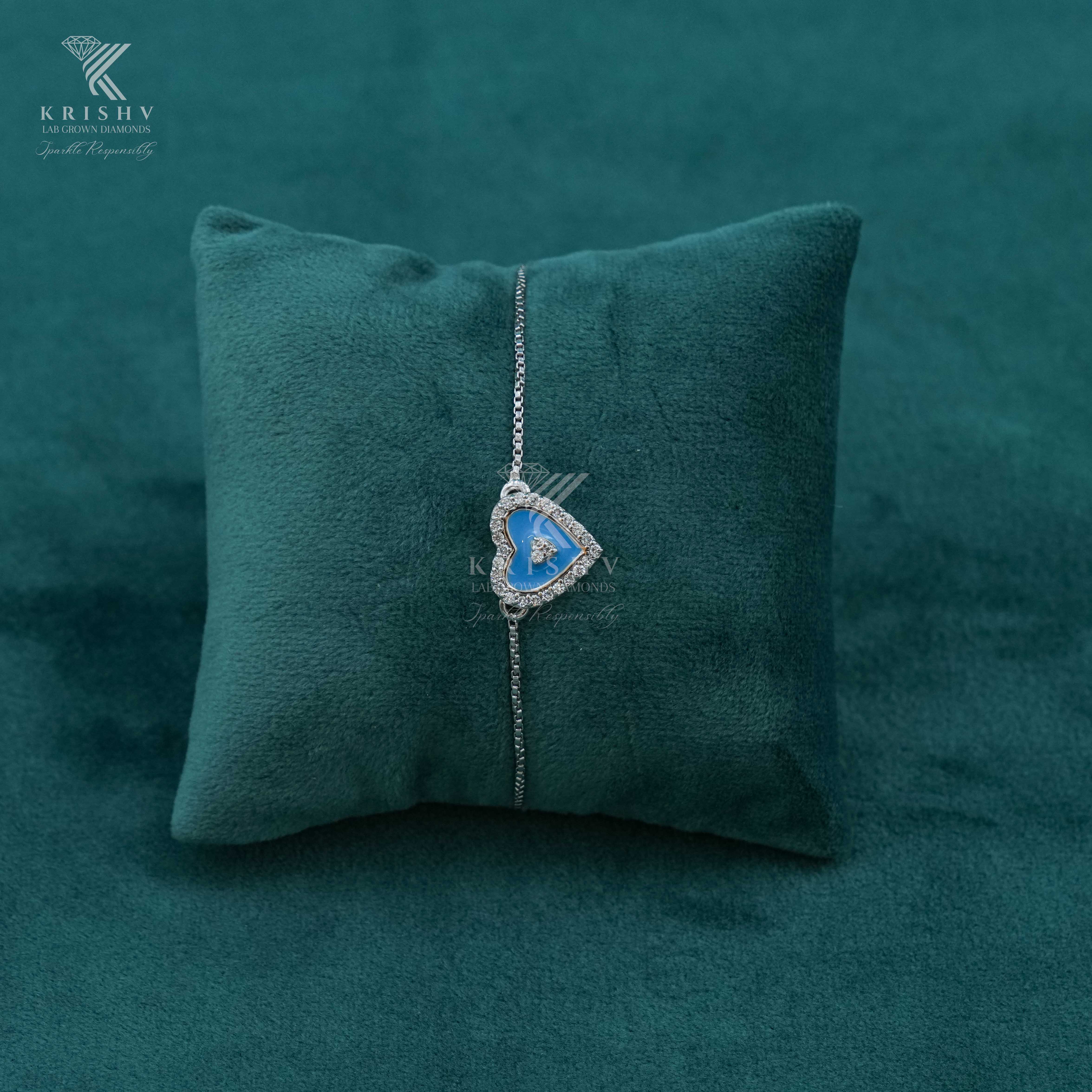 Krishv Lab Grown Diamonds - Silver Diamond Bracelets