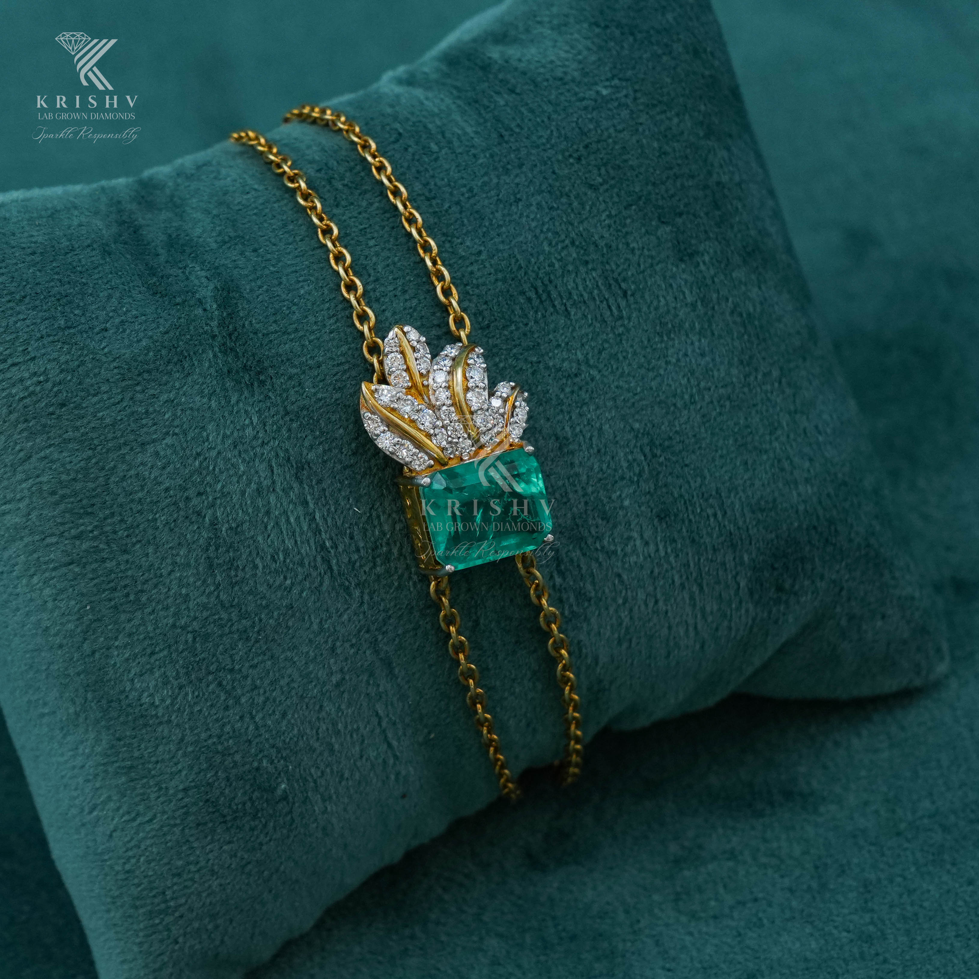 Krishv Lab Grown Diamonds - Silver Diamond Bracelets