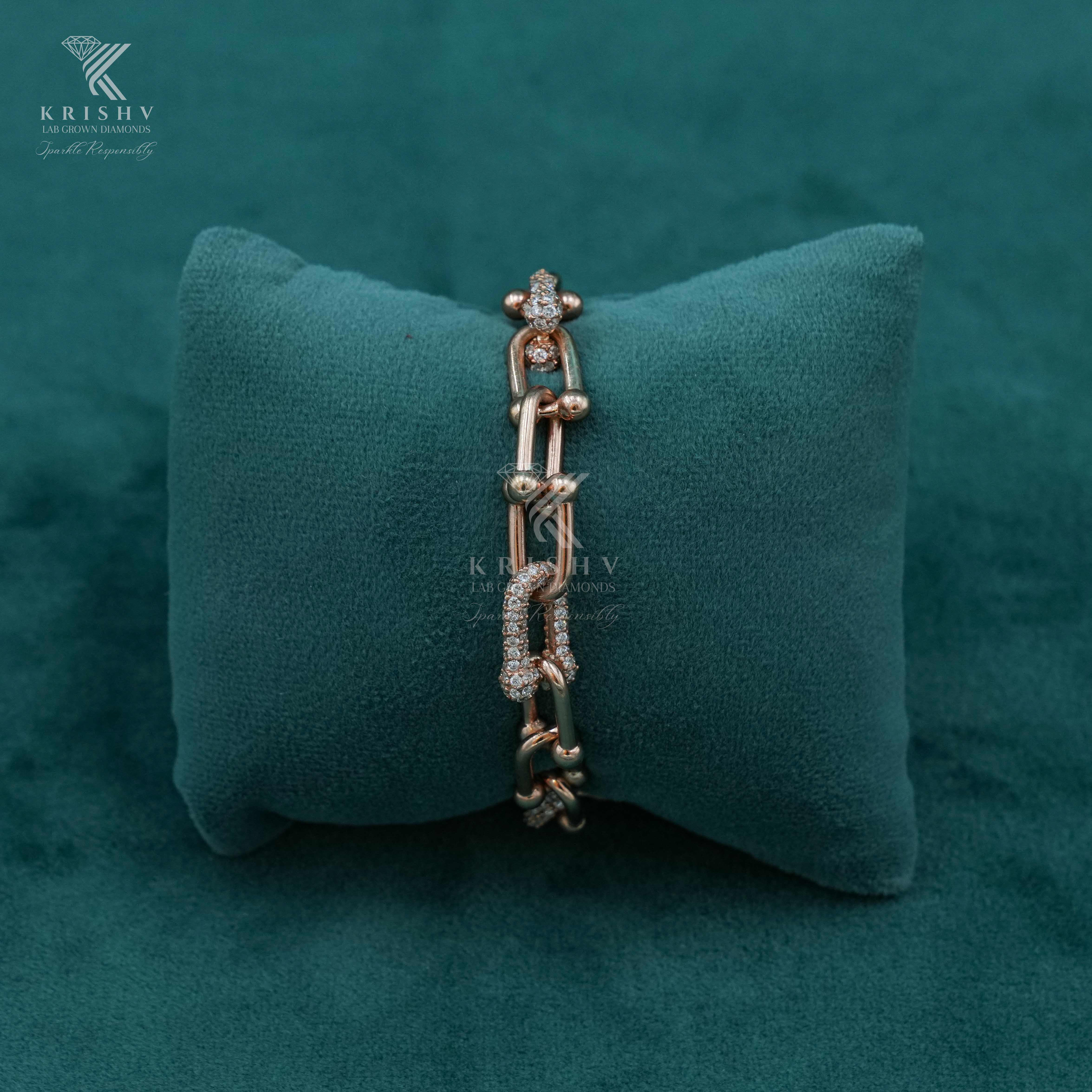 Krishv Lab Grown Diamonds - Silver Diamond Bracelets