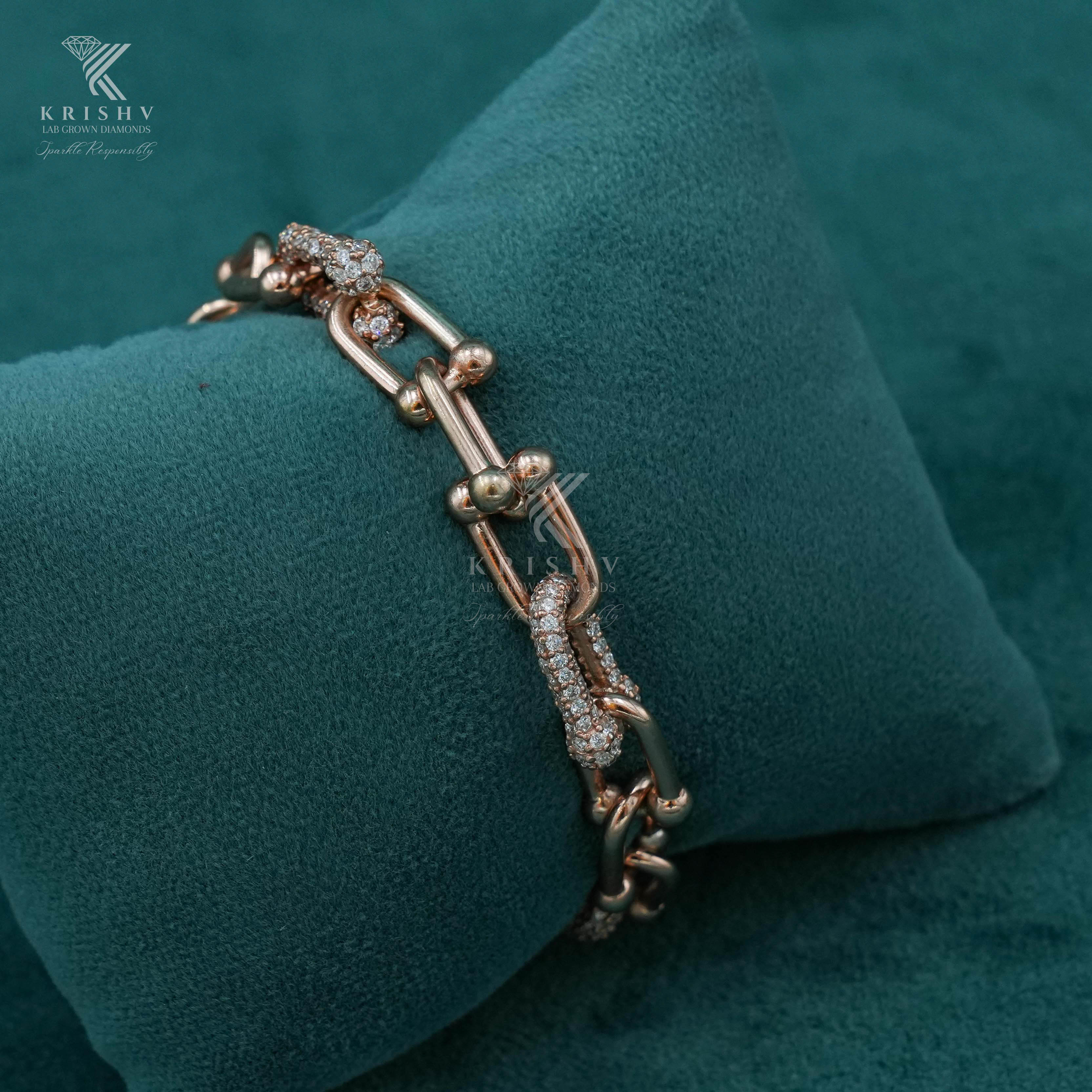 Krishv Lab Grown Diamonds - Silver Diamond Bracelets