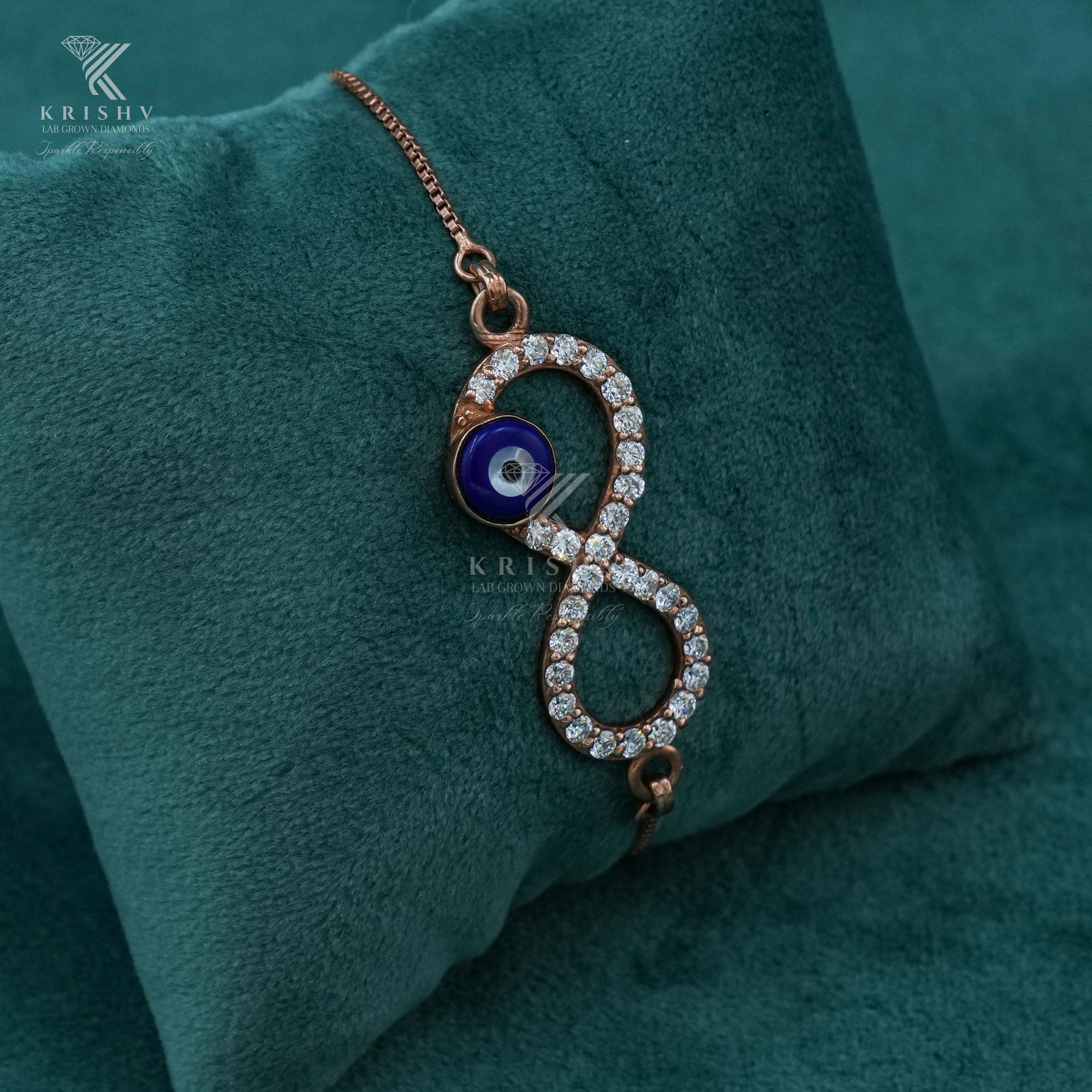 Krishv Lab Grown Diamonds - Silver Diamond Bracelets