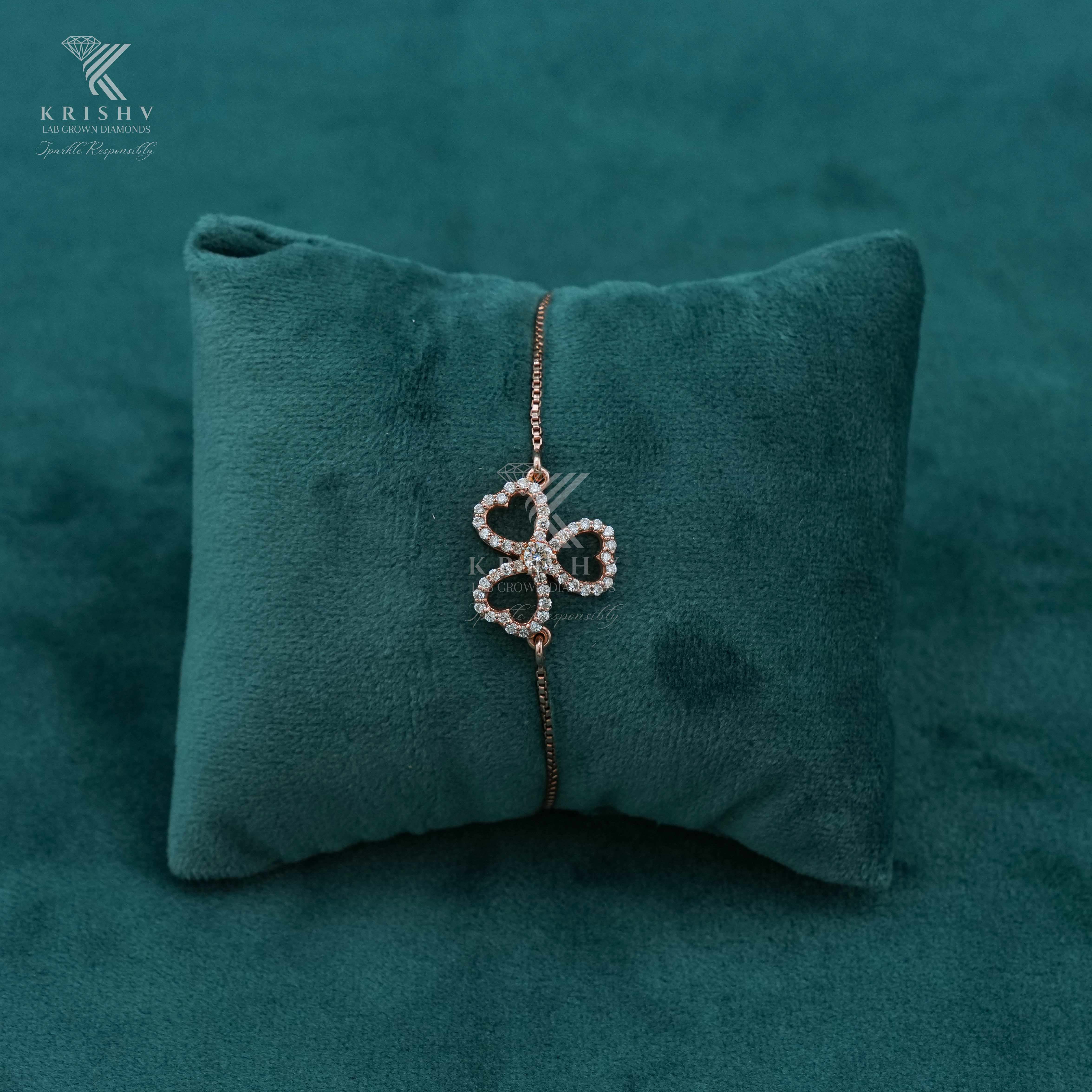 Krishv Lab Grown Diamonds - Silver Diamond Bracelets