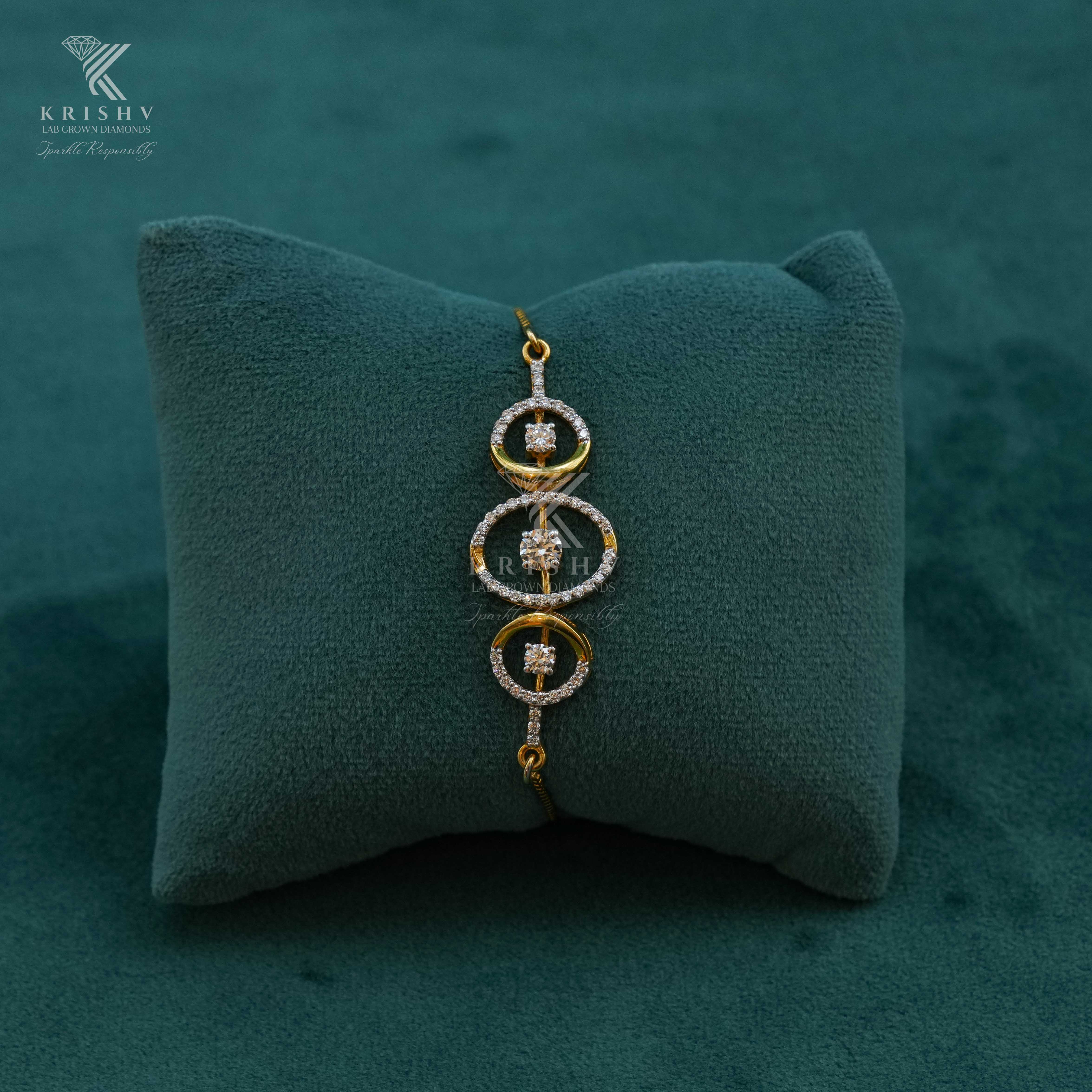 Krishv Lab Grown Diamonds - Silver Diamond Bracelets