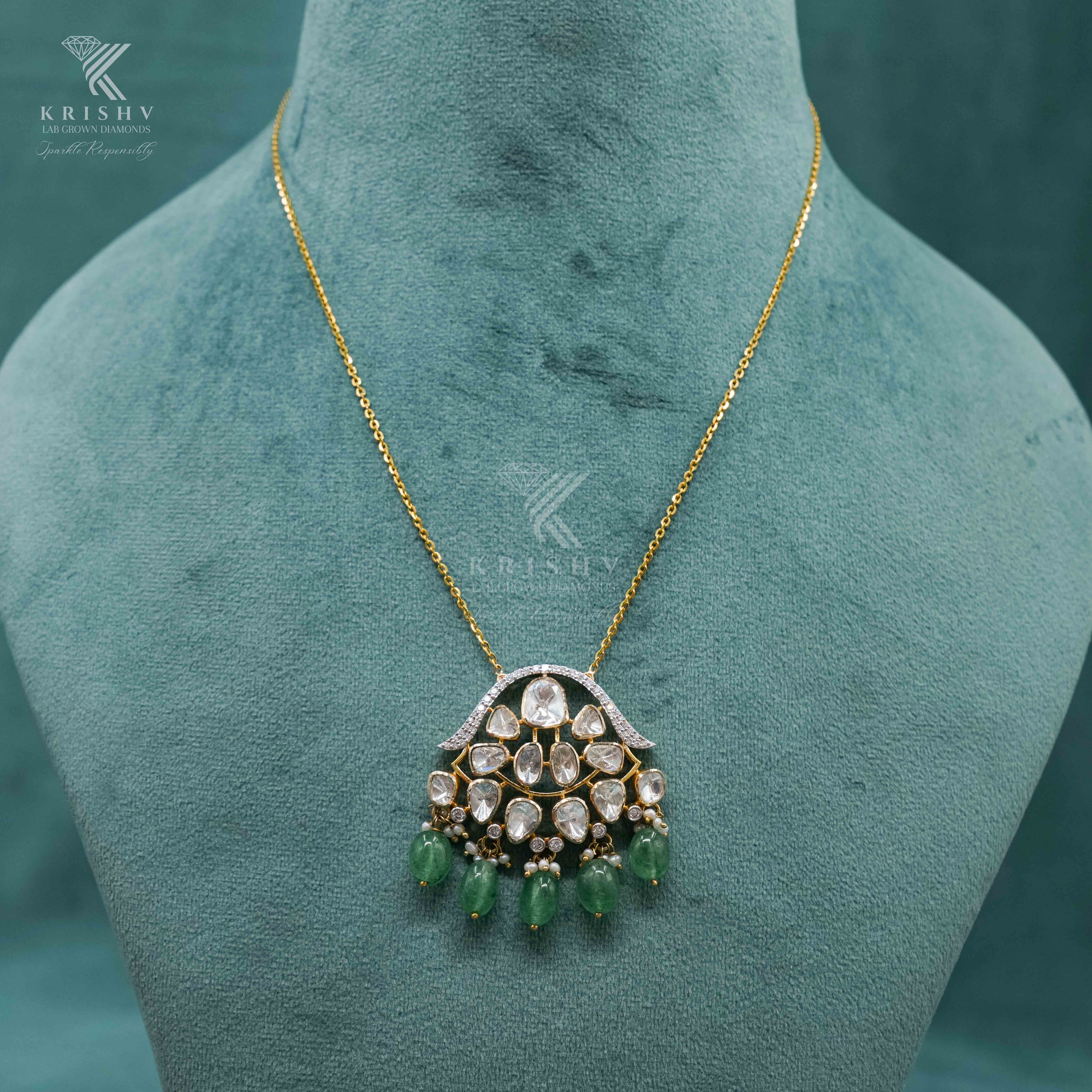 Krishv Lab Grown Diamonds - PolkI Chain Pendent