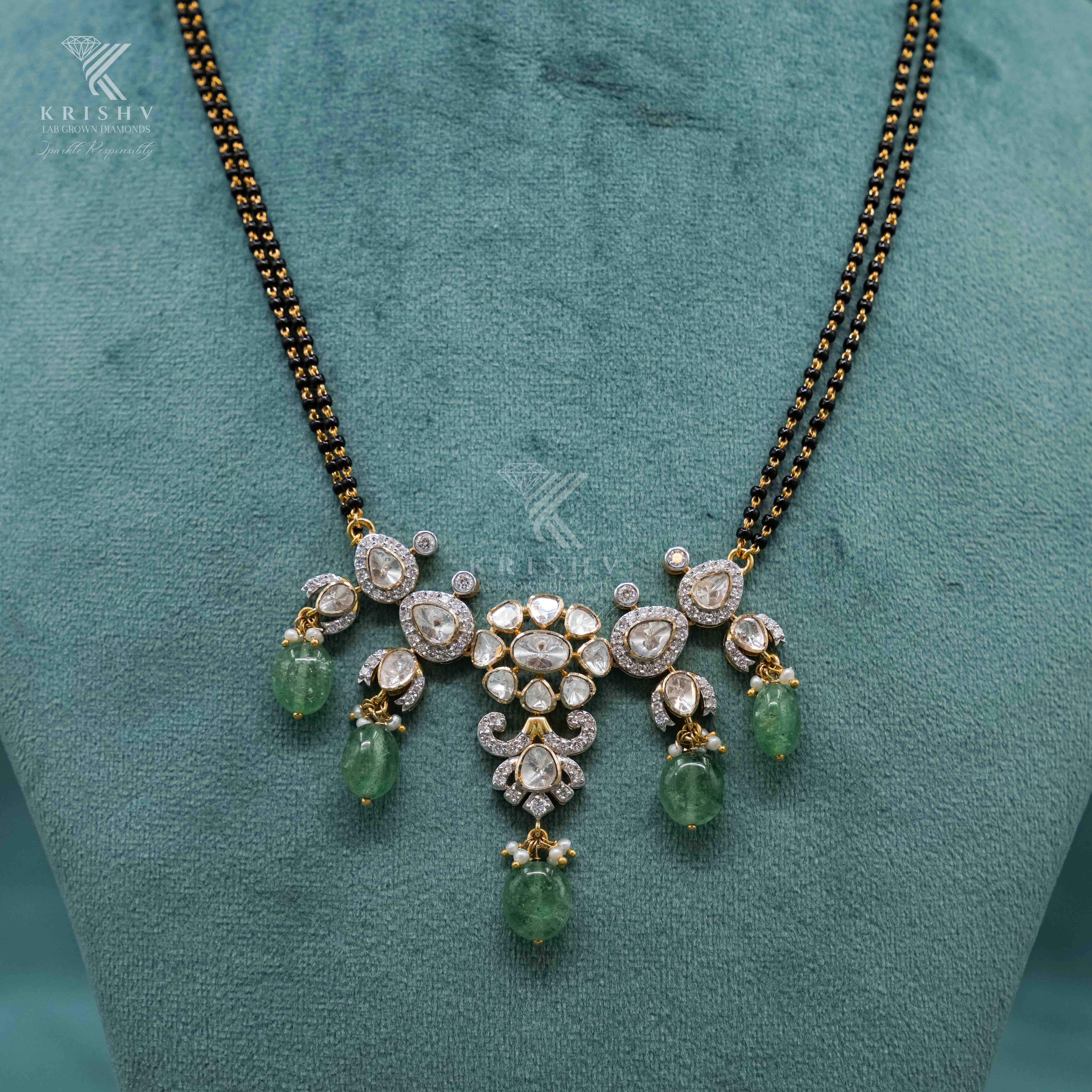 Krishv Lab Grown Diamonds - PolkI Chain Pendent