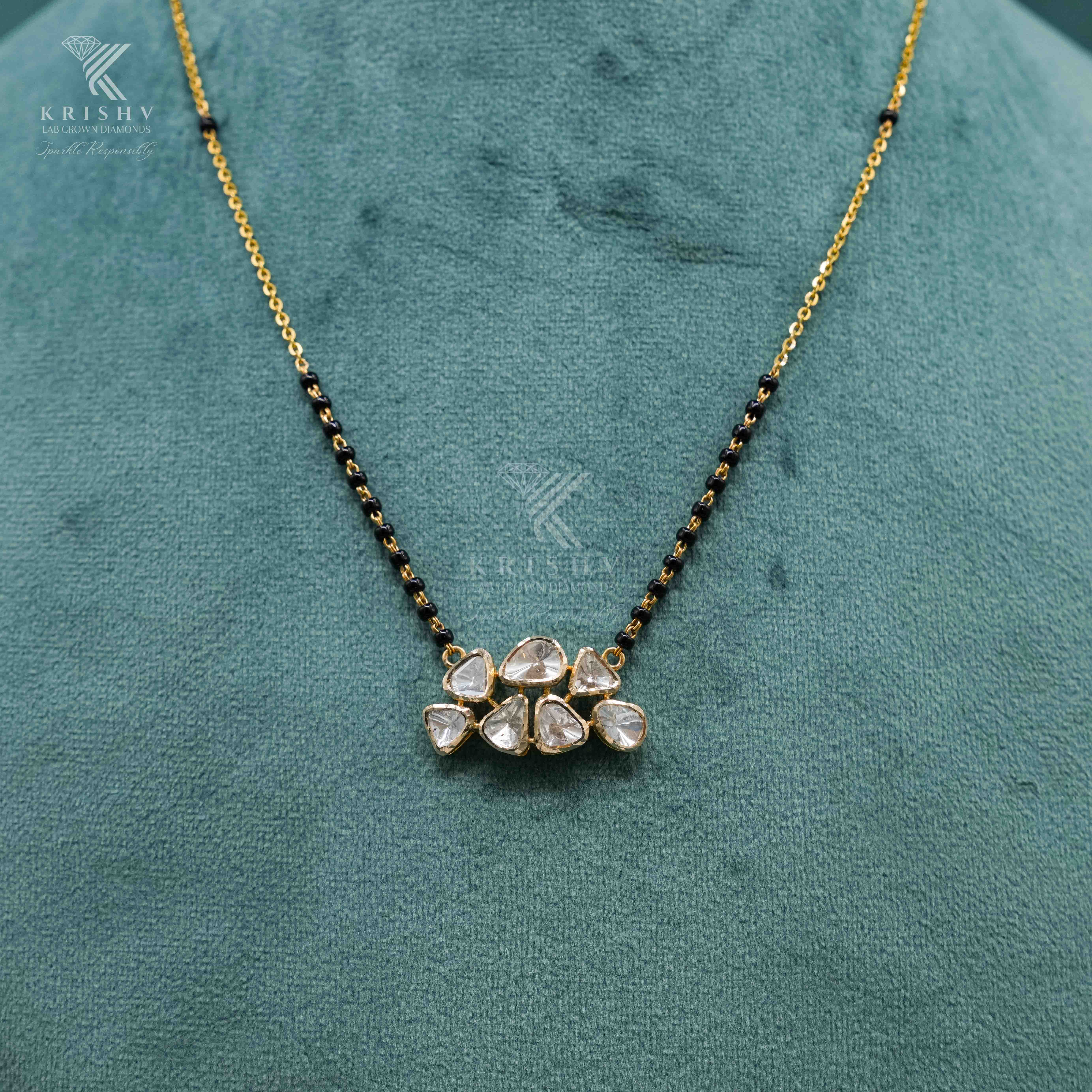 Krishv Lab Grown Diamonds - PolkI Chain Pendent