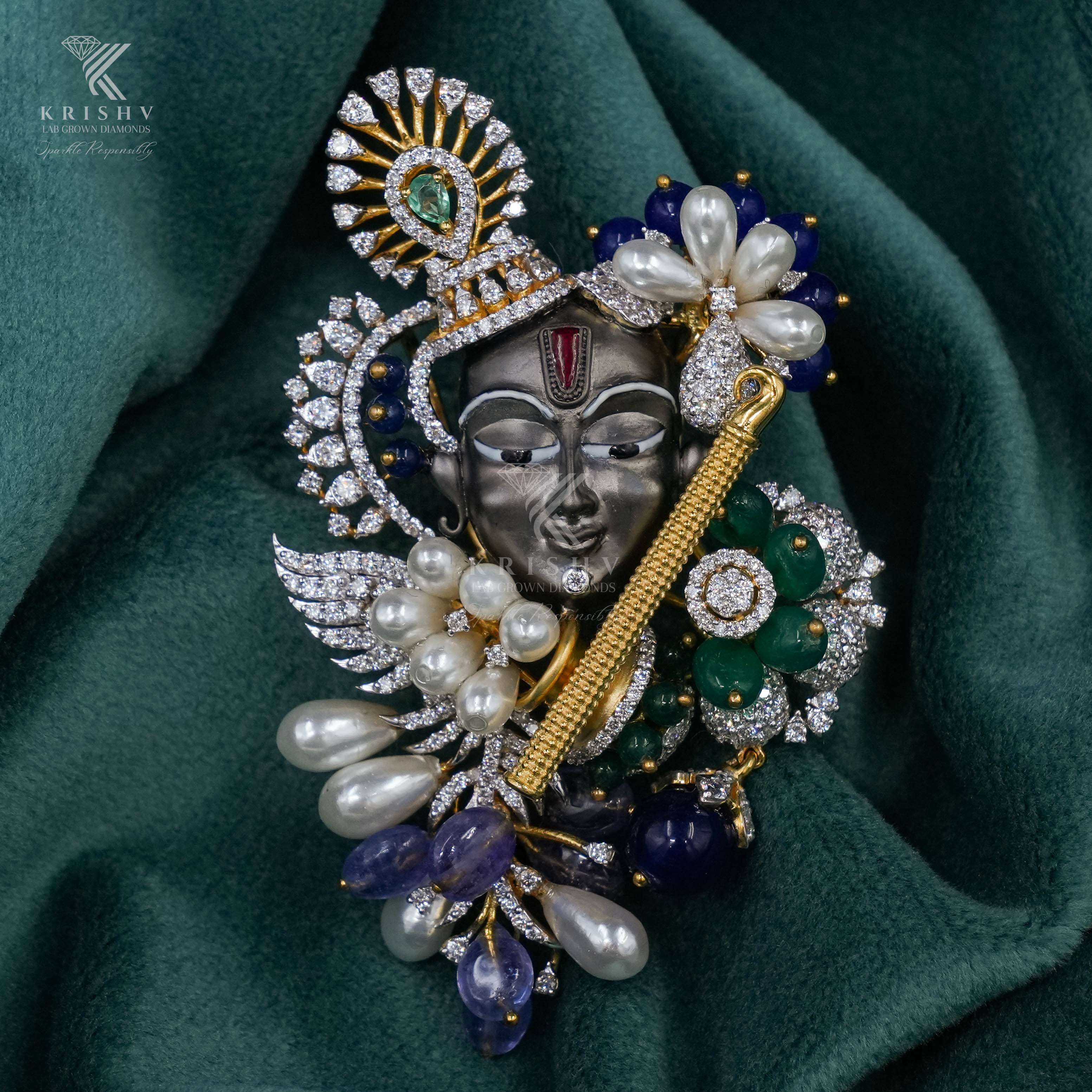 Krishv Lab Grown Diamonds - Diamond Brooches